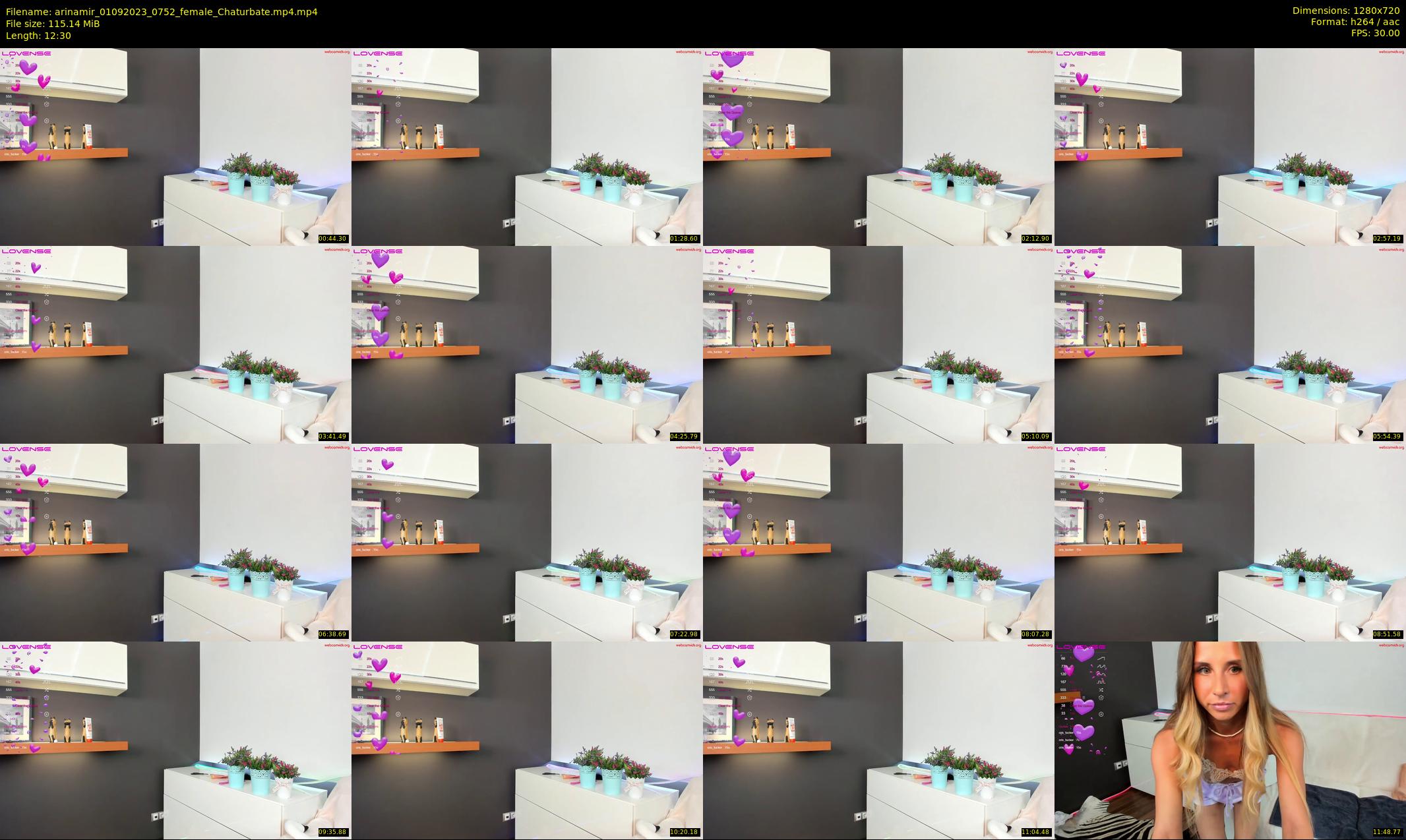 arinamir — 13 minute Chaturbate female cam show recording, 720p, Sep 1, 2023