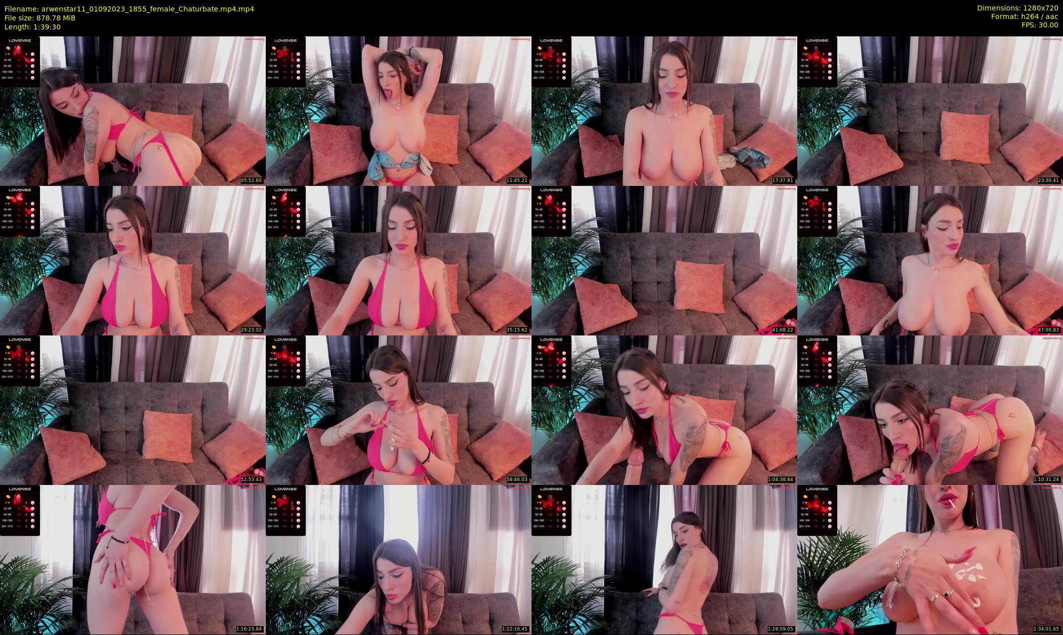arwenstar11 — 100 minute Chaturbate female cam show recording, 720p, Sep 1, 2023