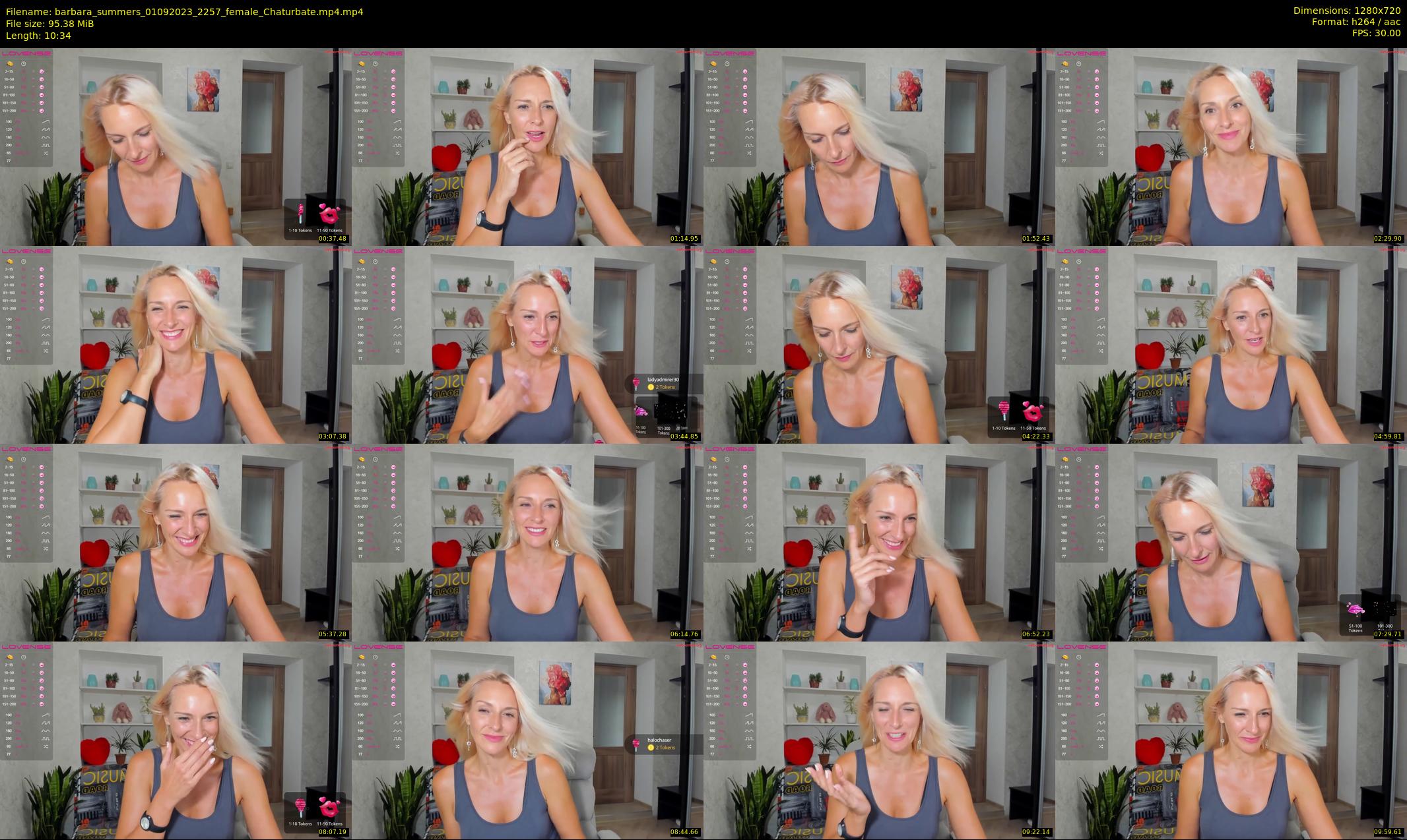 barbara_summers — 11 minute Chaturbate female cam show recording, 720p, Sep 1, 2023