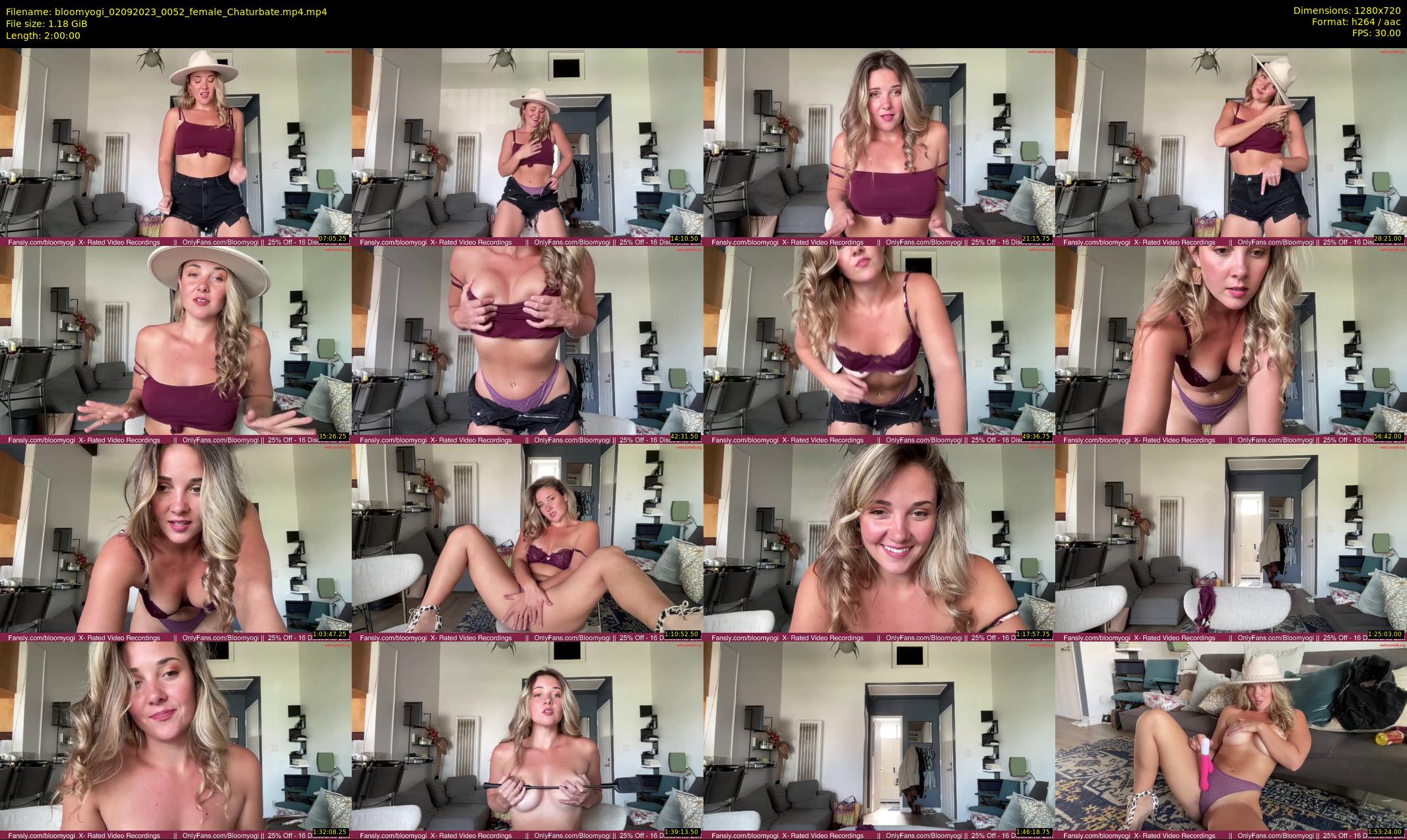 bloomyogi — 120 minute Chaturbate female cam show recording, 720p, Sep 2, 2023