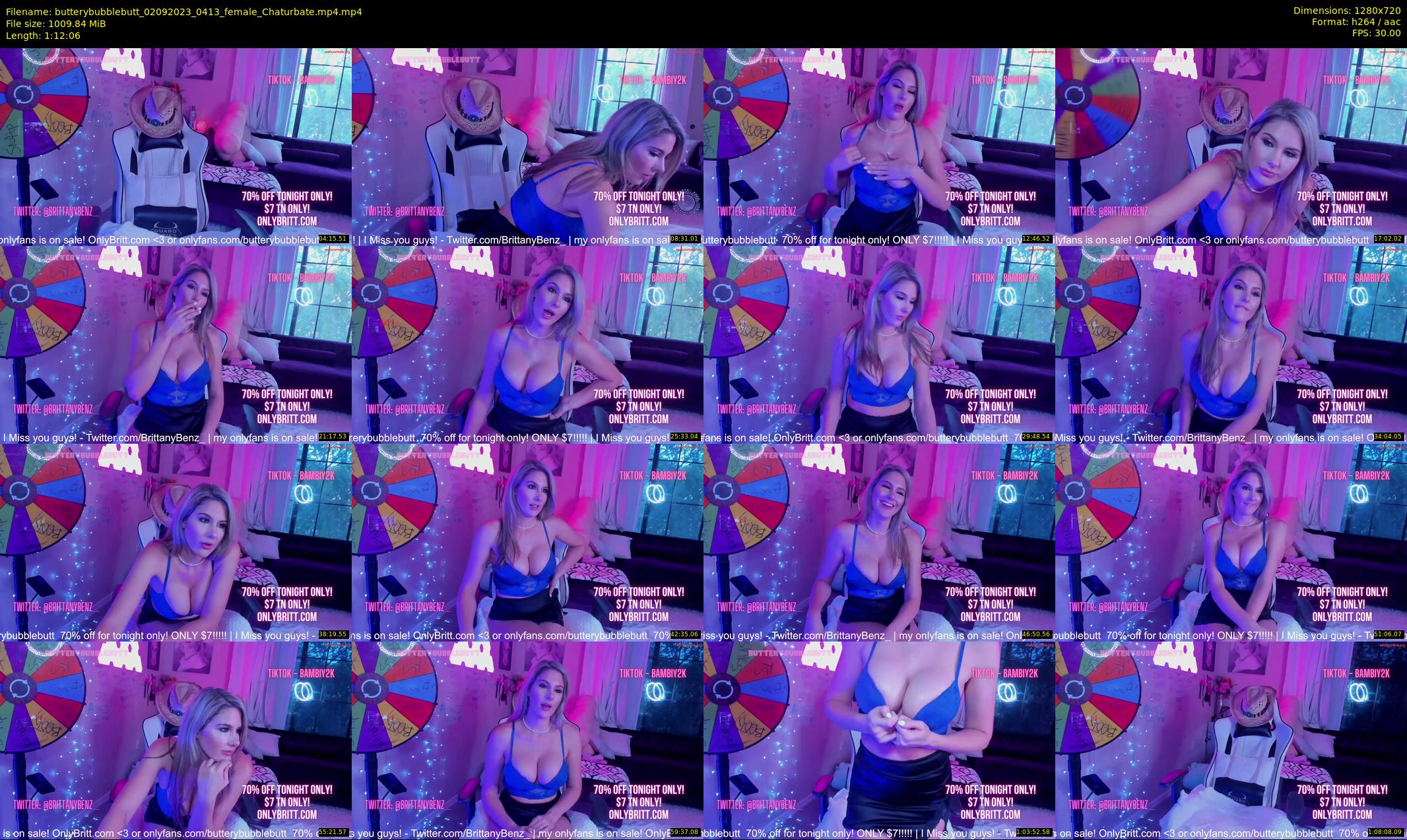 butterybubblebutt — 73 minute Chaturbate couple cam show recording, 720p, Sep 2, 2023