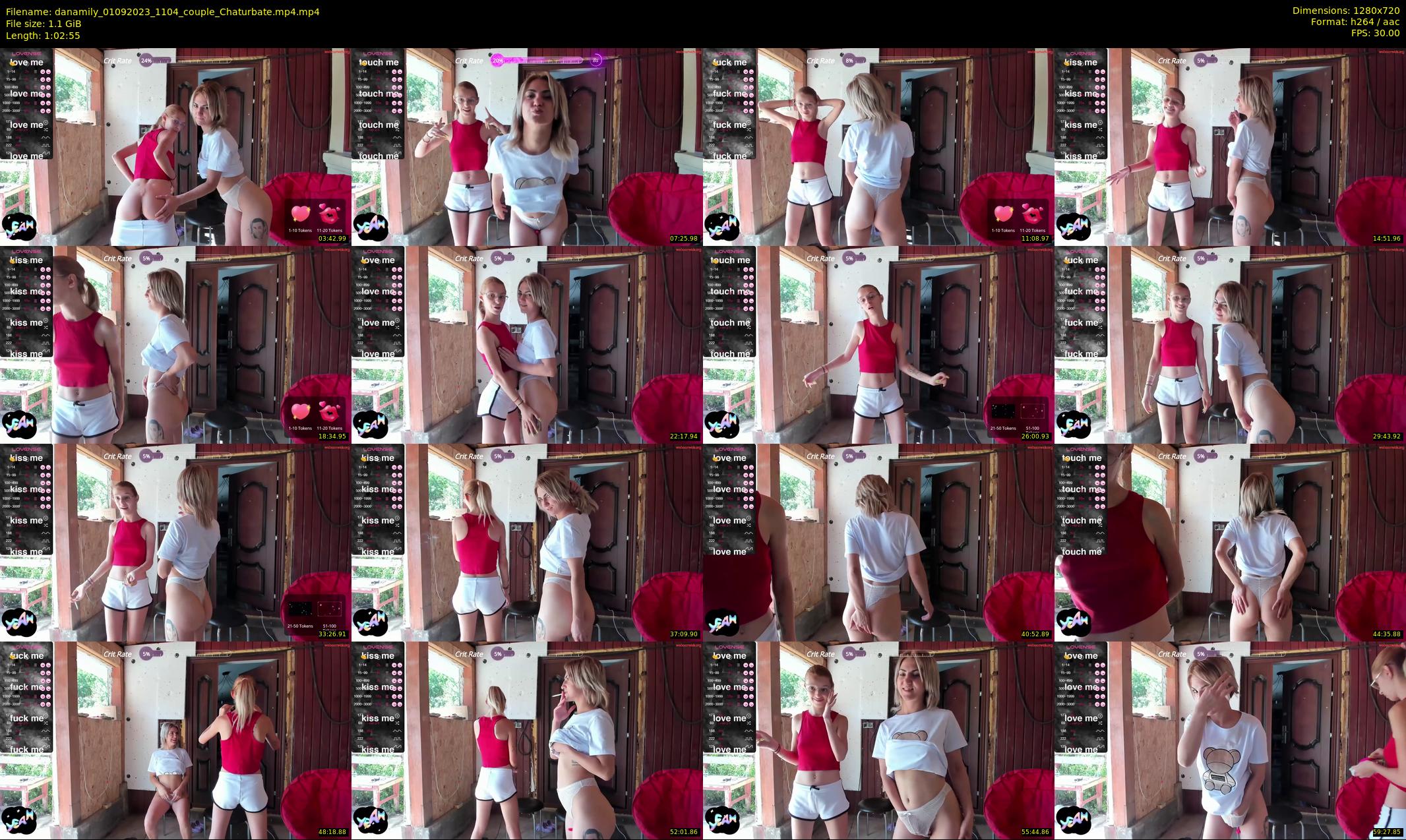 danamily — 63 minute Chaturbate female cam show recording, 720p, Sep 1, 2023