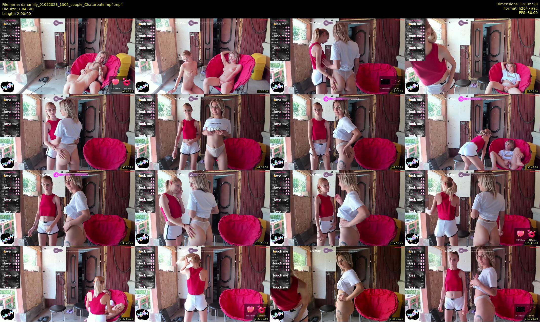 danamily — 120 minute Chaturbate female cam show recording, 720p, Sep 1, 2023