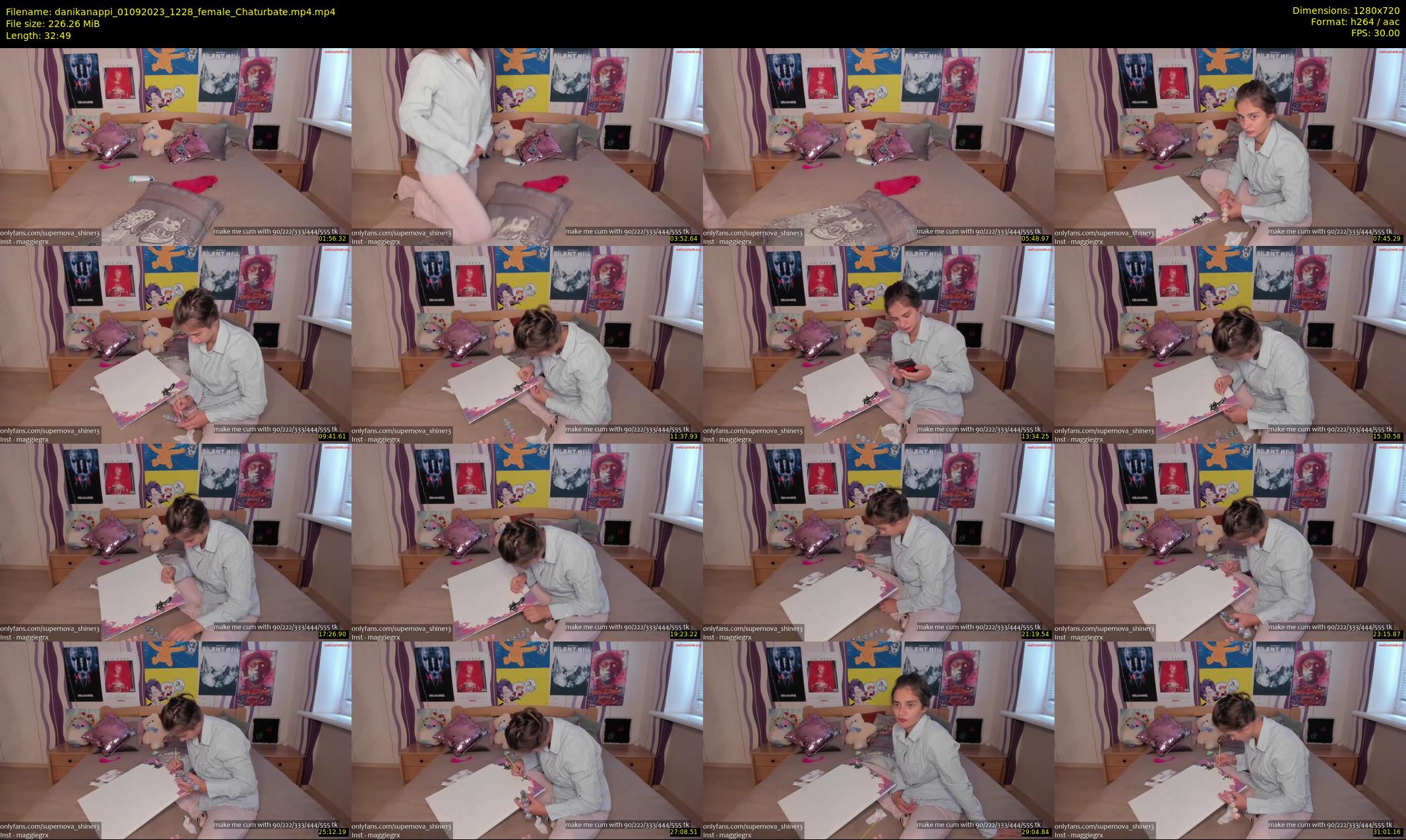 danikanappi — 33 minute Chaturbate female cam show recording, 720p, Sep 1, 2023