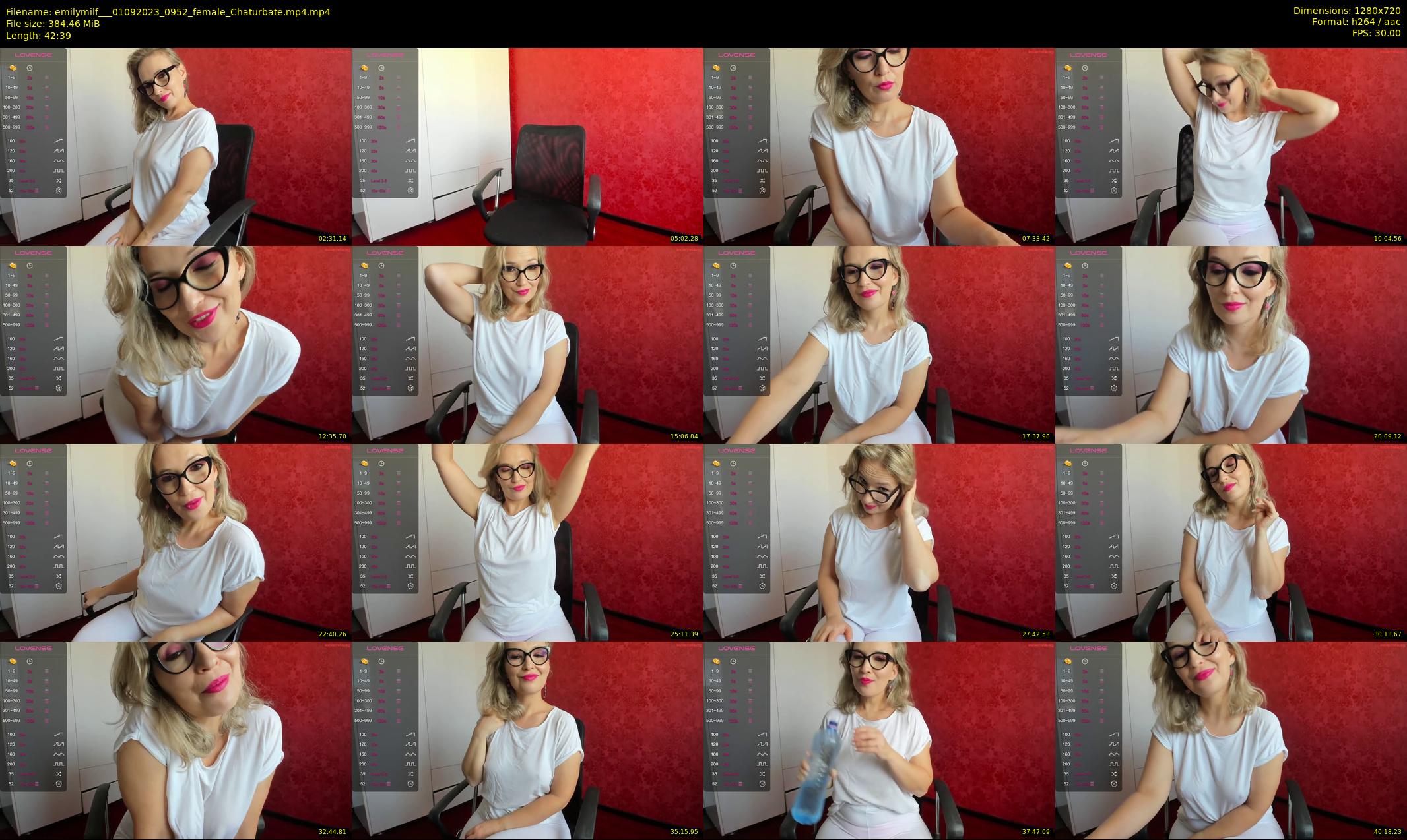 emilymilf__ — 43 minute Chaturbate female cam show recording, 720p, Sep 1, 2023