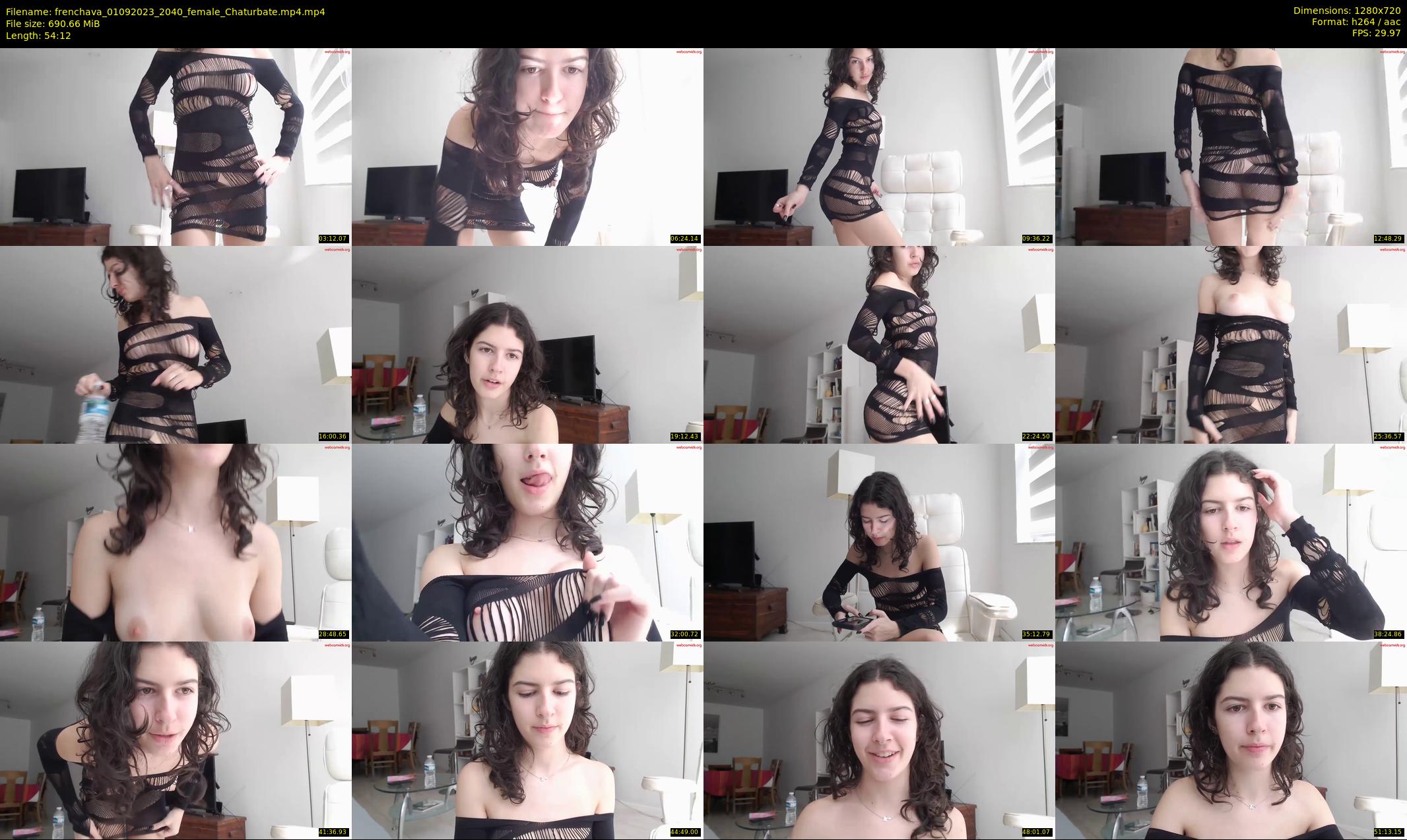 frenchava — 55 minute Chaturbate female cam show recording, 720p, Sep 1, 2023