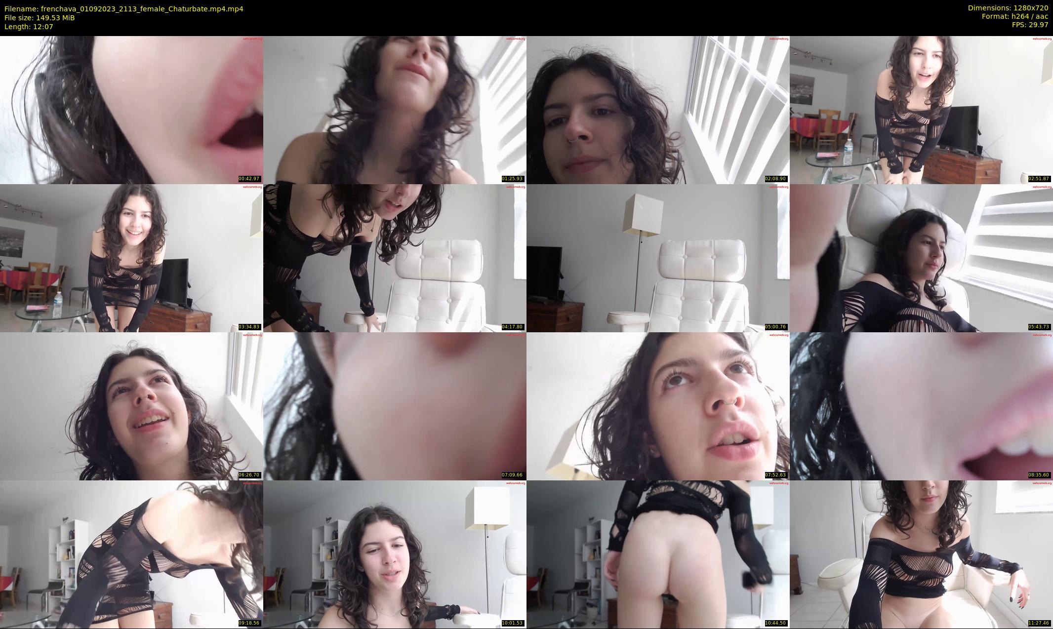 frenchava — 13 minute Chaturbate female cam show recording, 720p, Sep 1, 2023