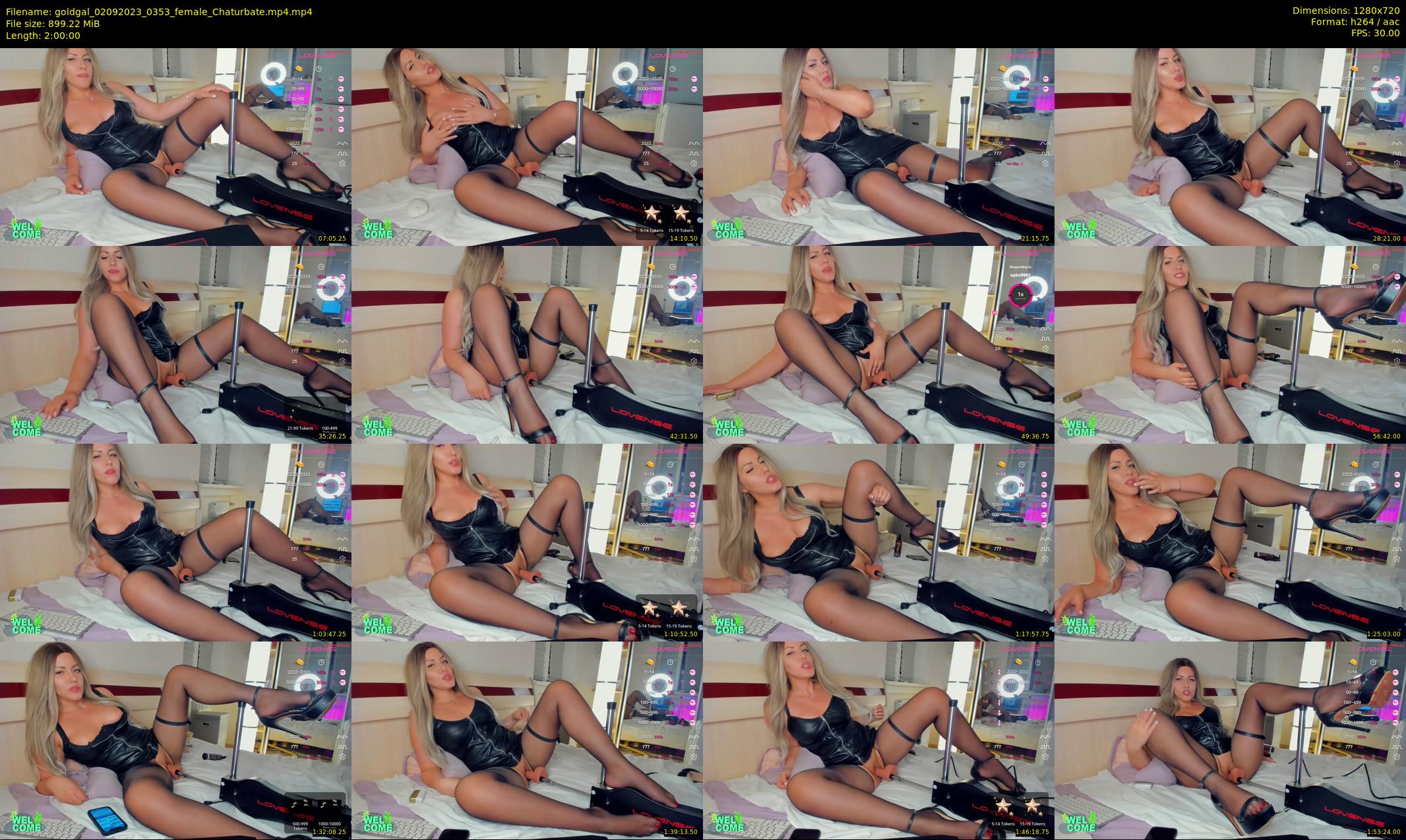 goldgal — 120 minute Chaturbate female cam show recording, 720p, Sep 2, 2023