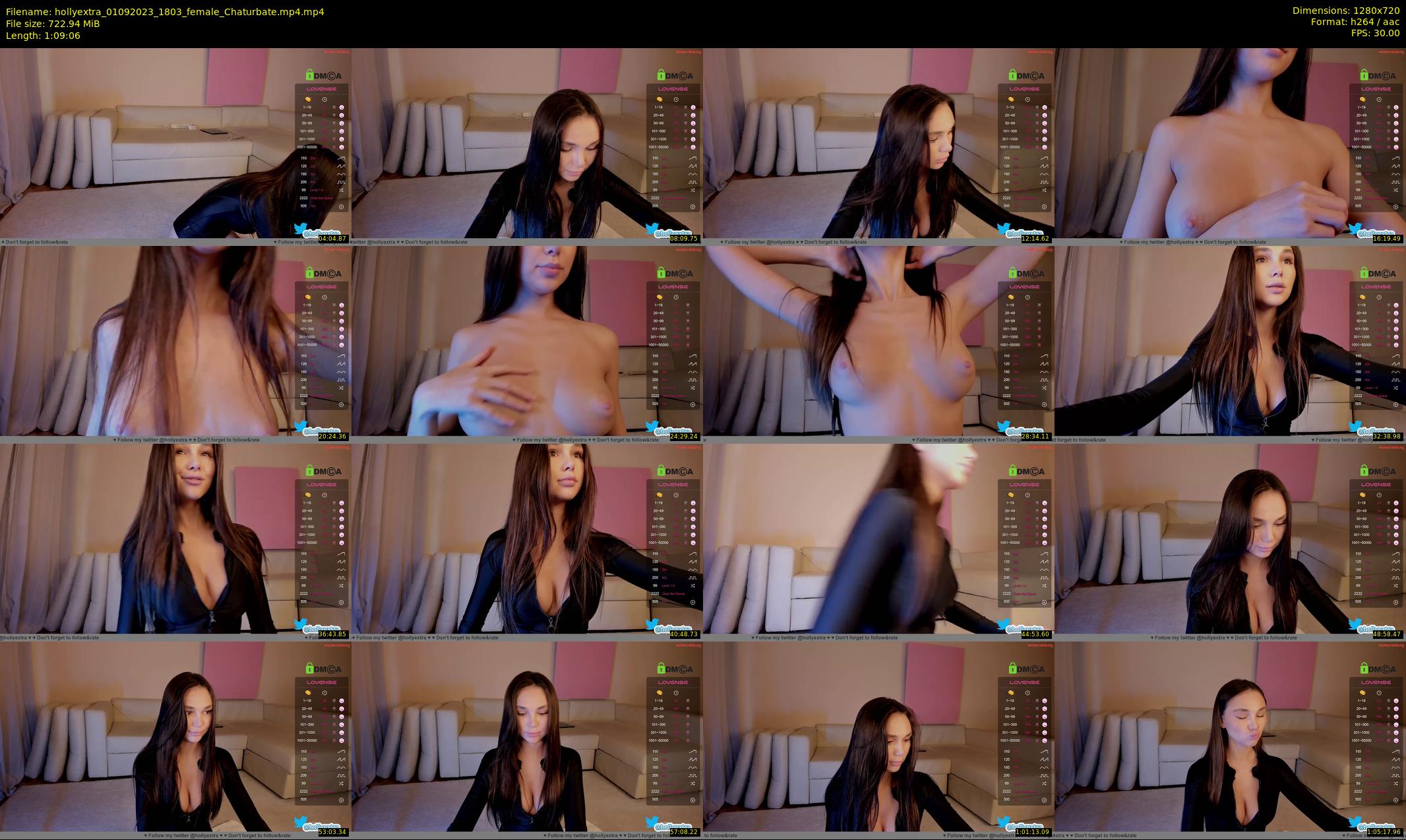 hollyextra — 70 minute Chaturbate female cam show recording, 720p, Sep 1, 2023