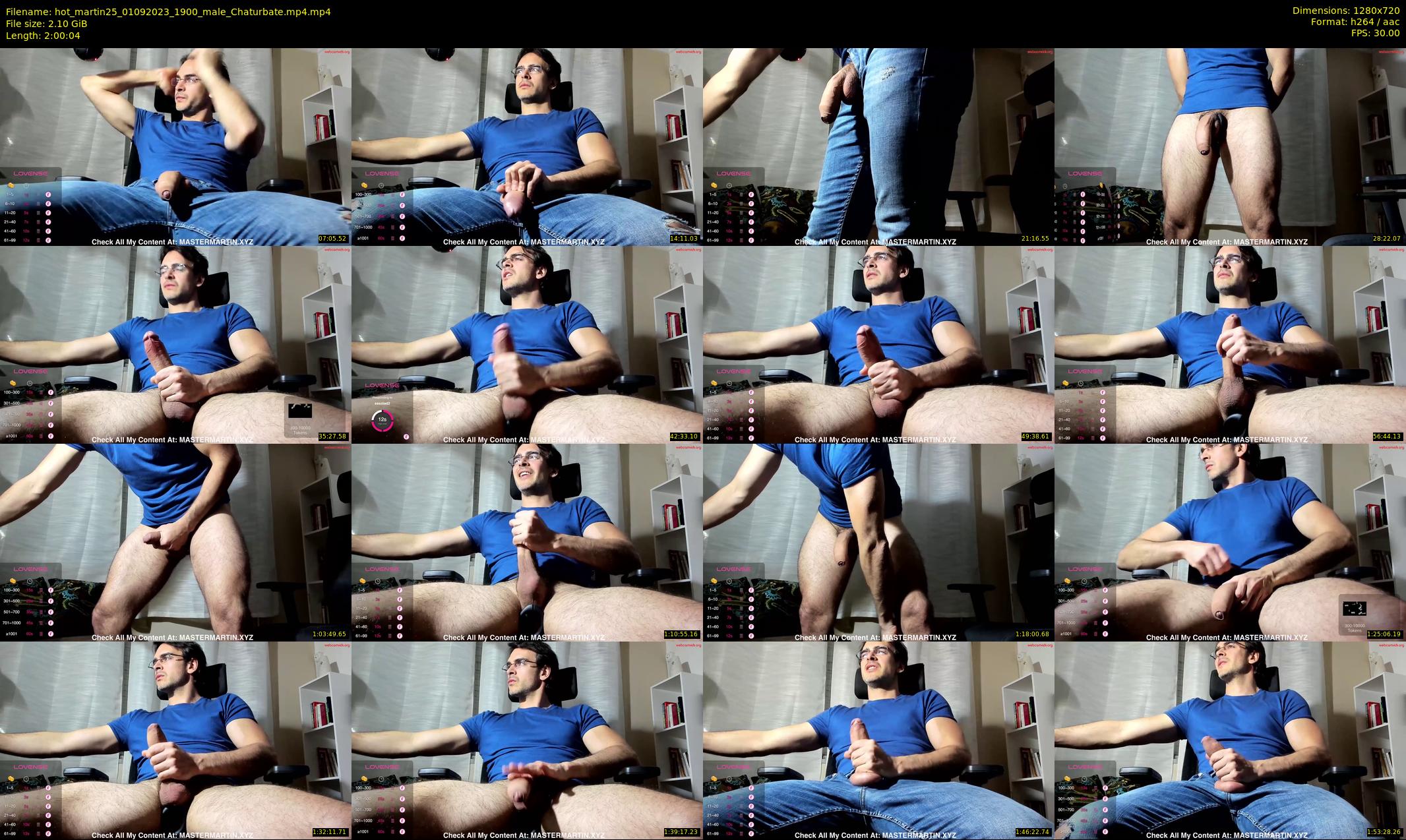 hot_martin25 — 121 minute Chaturbate male cam show recording, 720p, Sep 1, 2023