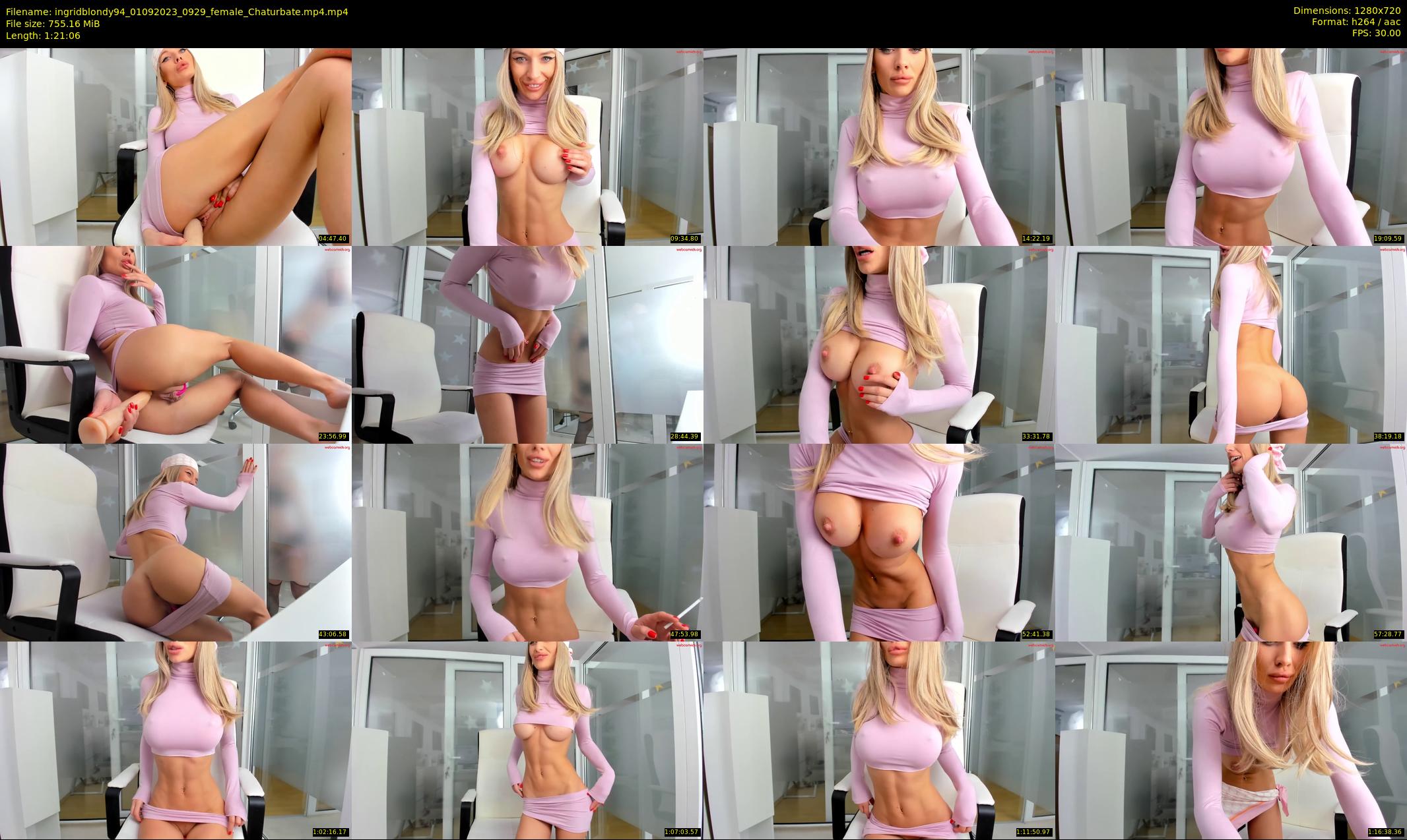 ingridblondy94 — 82 minute Chaturbate female cam show recording, 720p, Sep 1, 2023