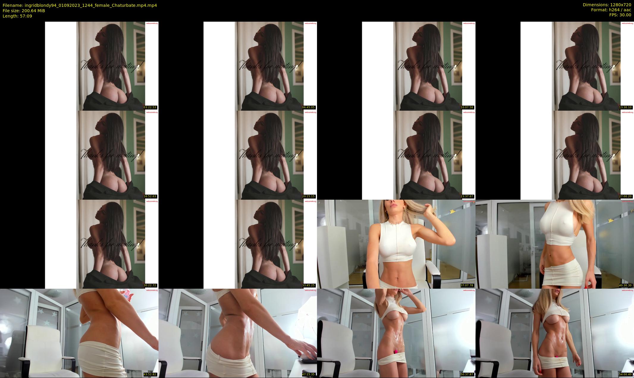 ingridblondy94 — 58 minute Chaturbate female cam show recording, 720p, Sep 1, 2023