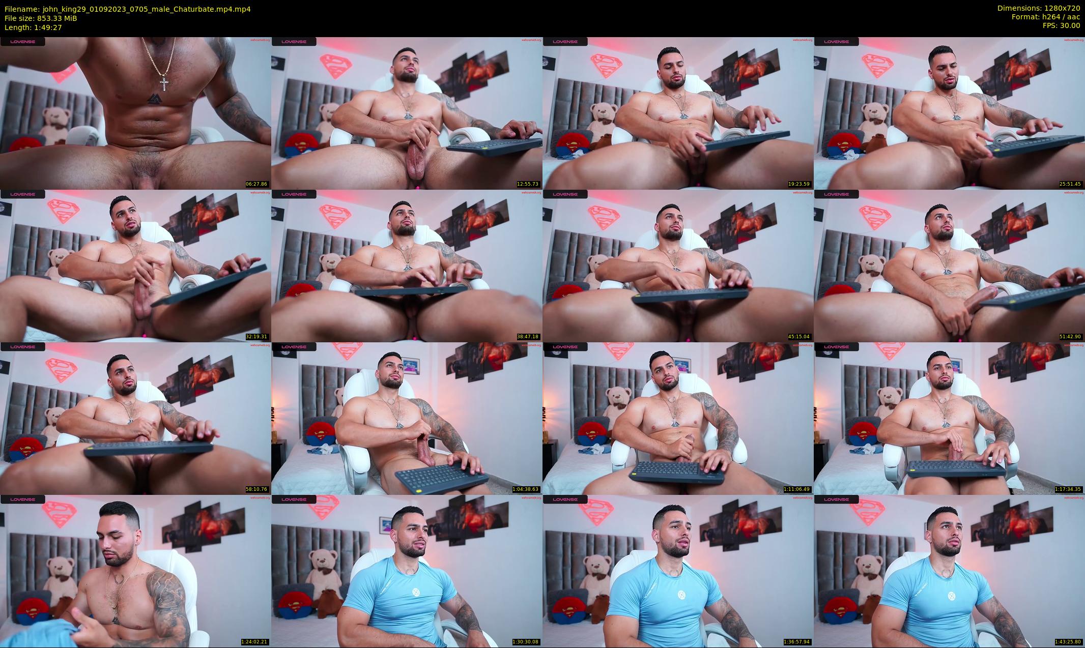 john_king29 — 110 minute Chaturbate male cam show recording, 720p, Sep 1, 2023