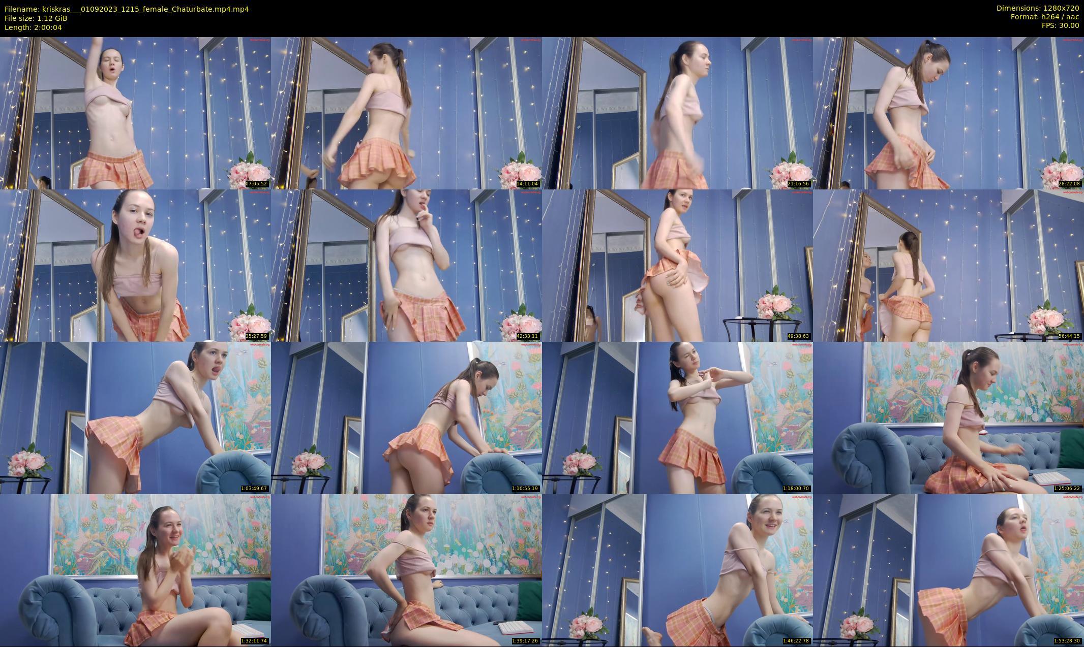 kriskras__ — 121 minute Chaturbate female cam show recording, 720p, Sep 1, 2023