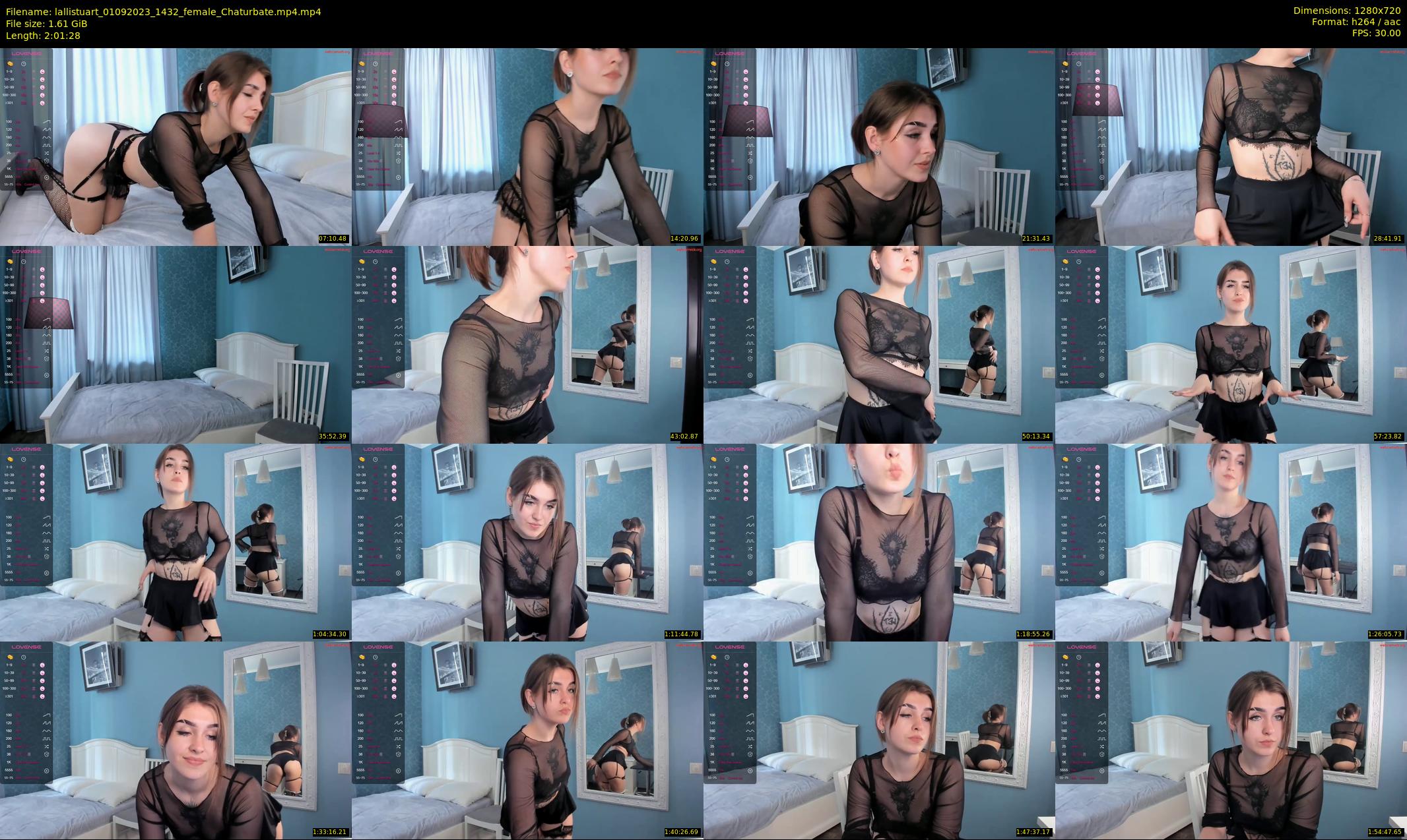 lallistuart — 122 minute Chaturbate female cam show recording, 720p, Sep 1, 2023