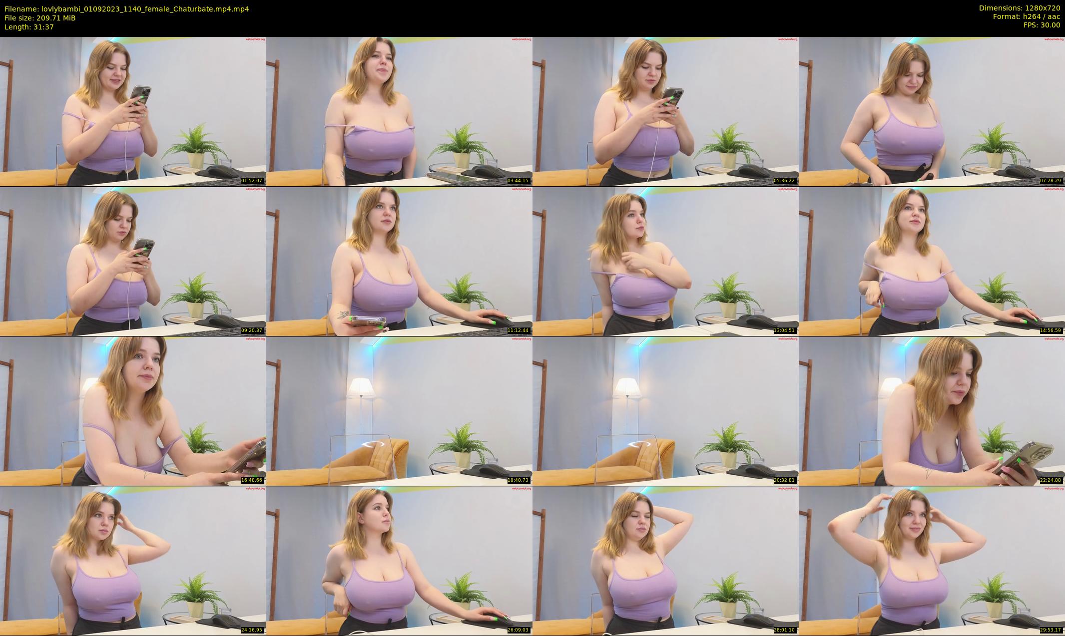 lovlybambi — 32 minute Chaturbate female cam show recording, 720p, Sep 1, 2023
