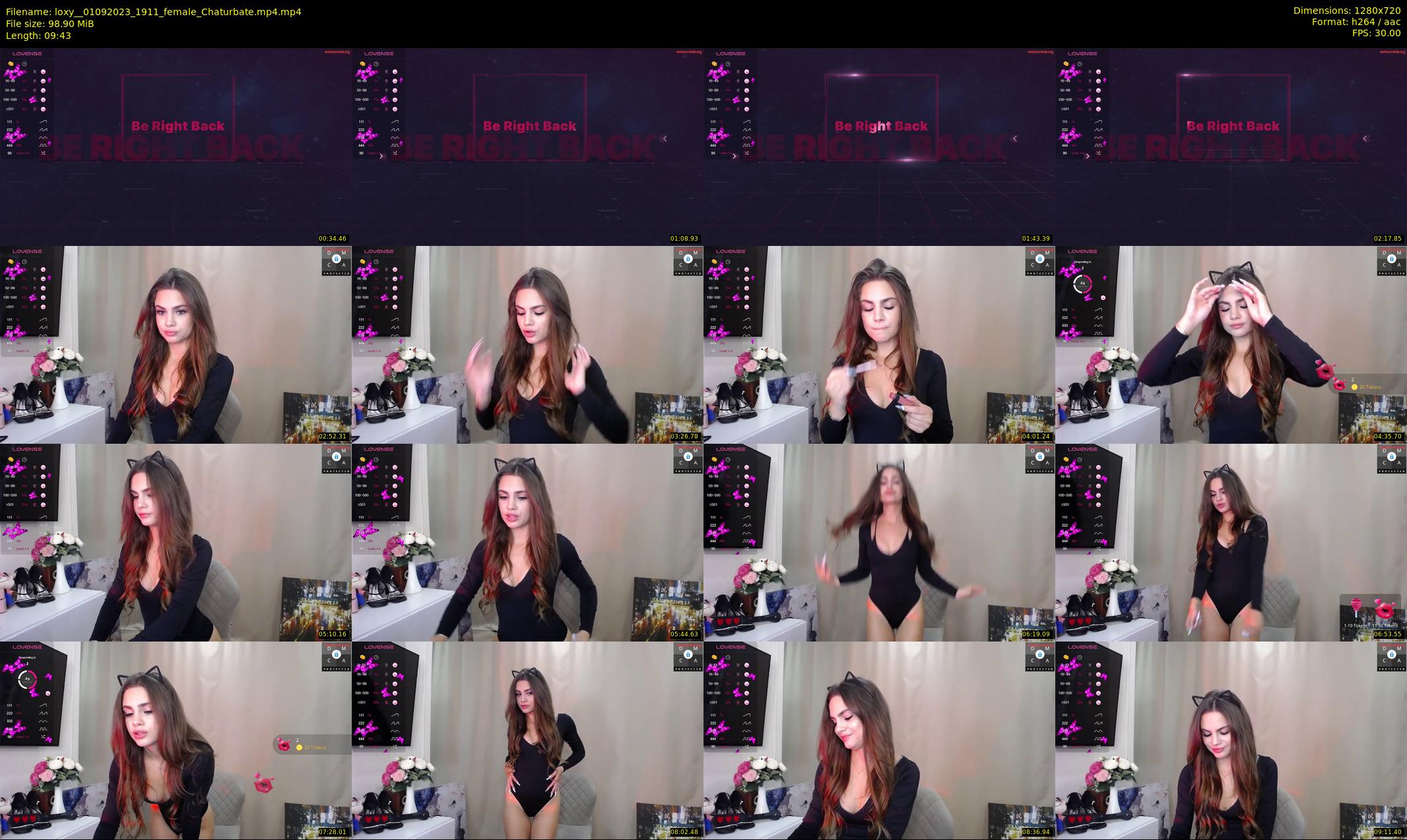 loxy_ — 10 minute Chaturbate female cam show recording, 720p, Sep 1, 2023