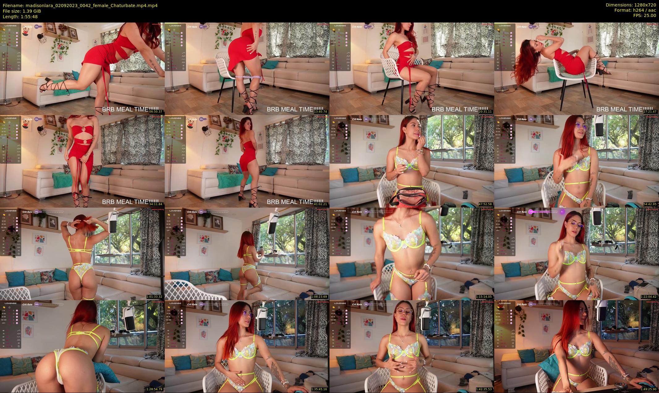 madisonlara — 116 minute Chaturbate female cam show recording, 720p, Sep 2, 2023
