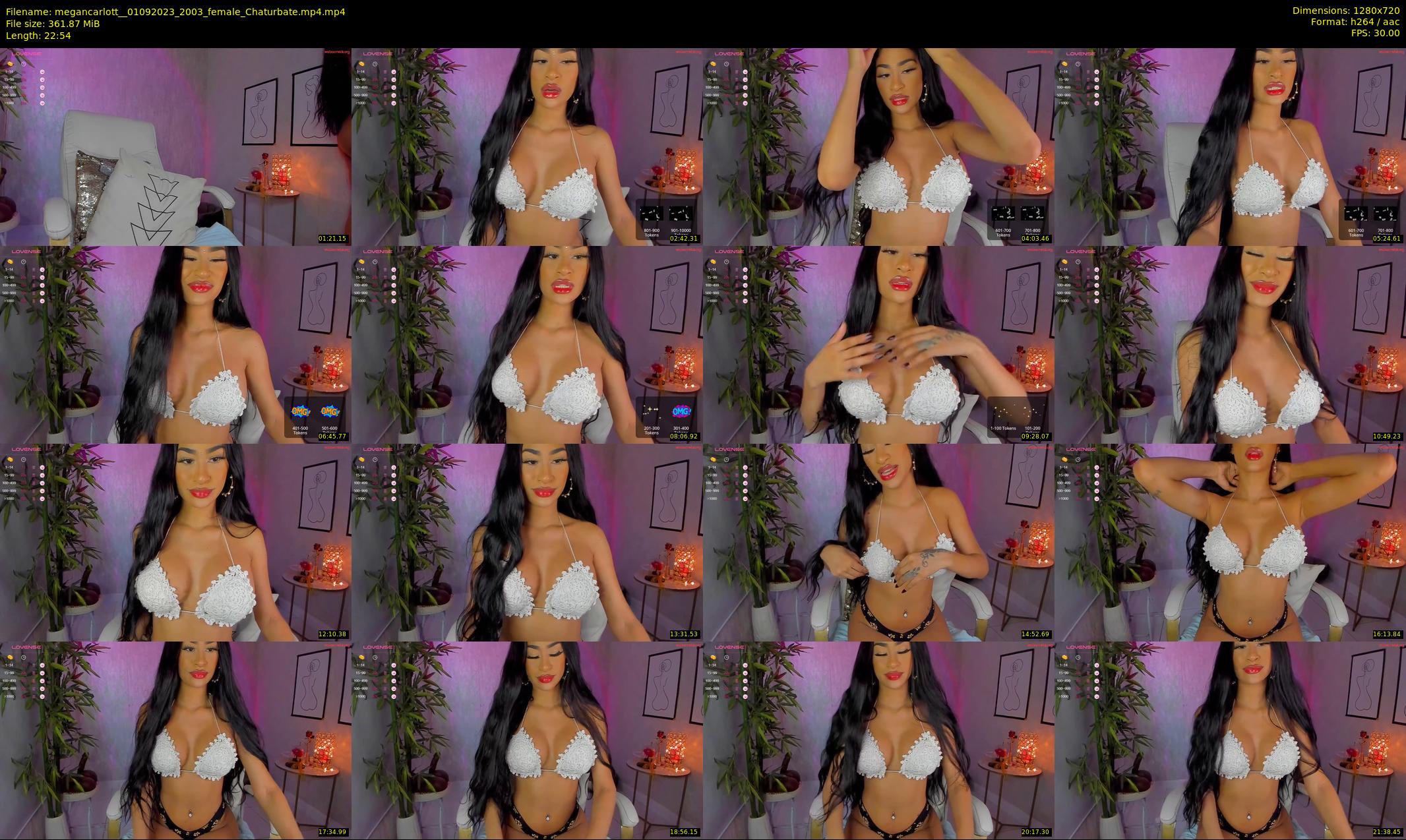 megancarlott_ — 23 minute Chaturbate female cam show recording, 720p, Sep 1, 2023
