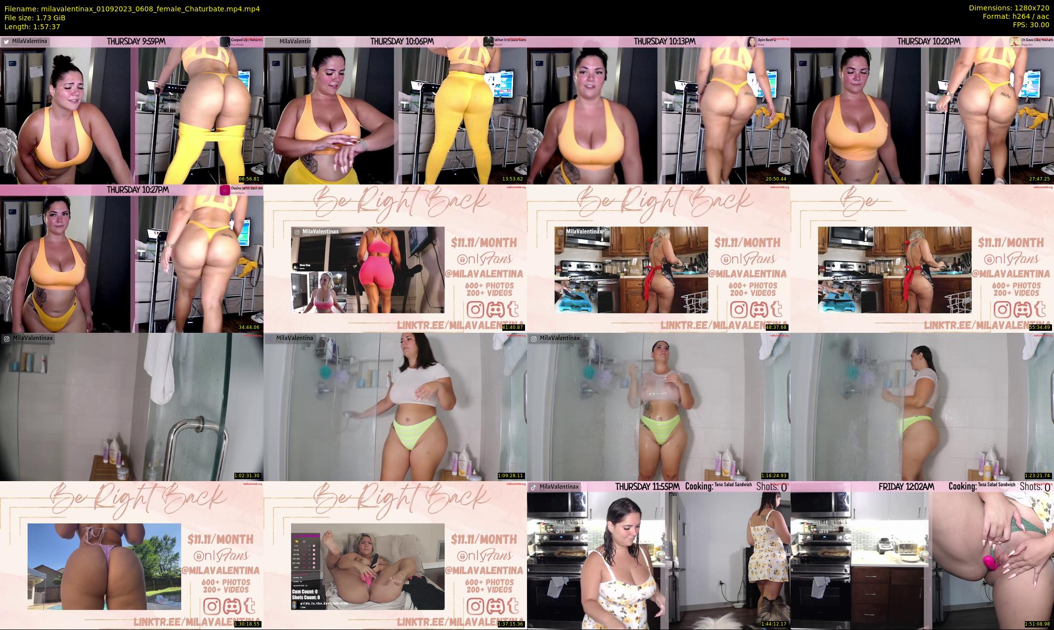 milavalentinax — 118 minute Chaturbate female cam show recording, 720p, Sep 1, 2023