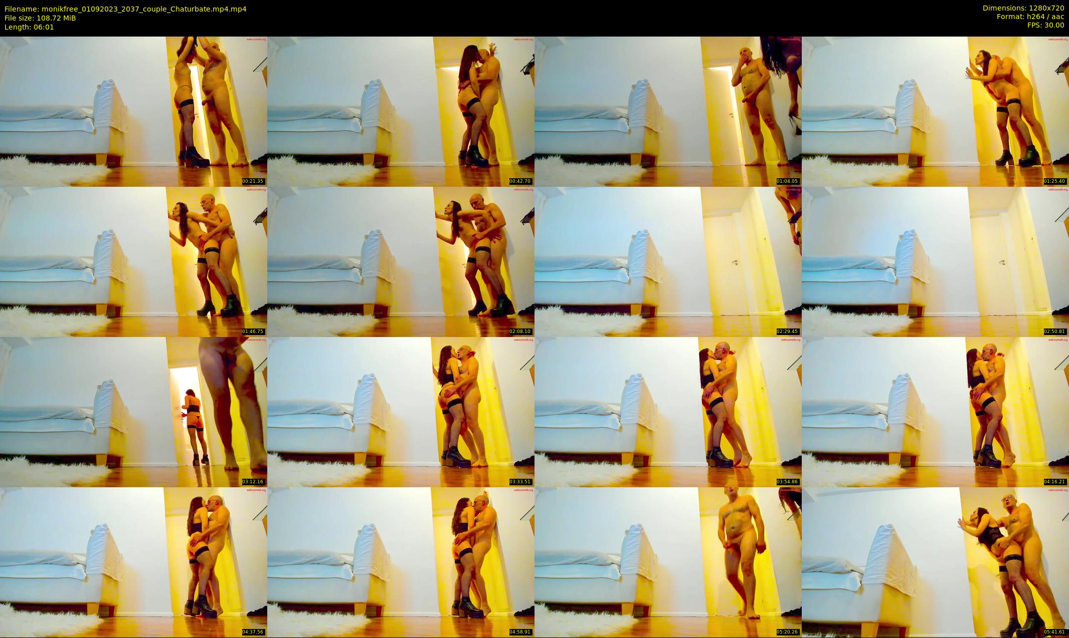 monikfree — 7 minute Chaturbate couple cam show recording, 720p, Sep 1, 2023
