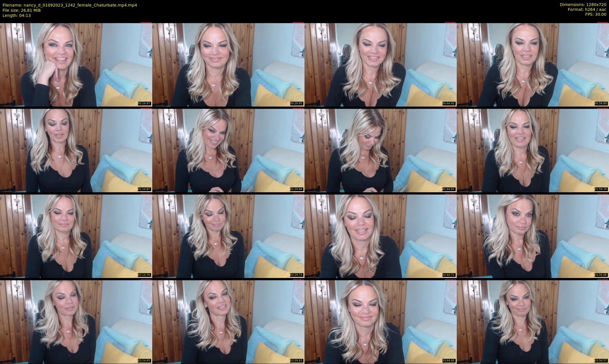 nancy_d — 5 minute Chaturbate female cam show recording, 720p, Sep 1, 2023