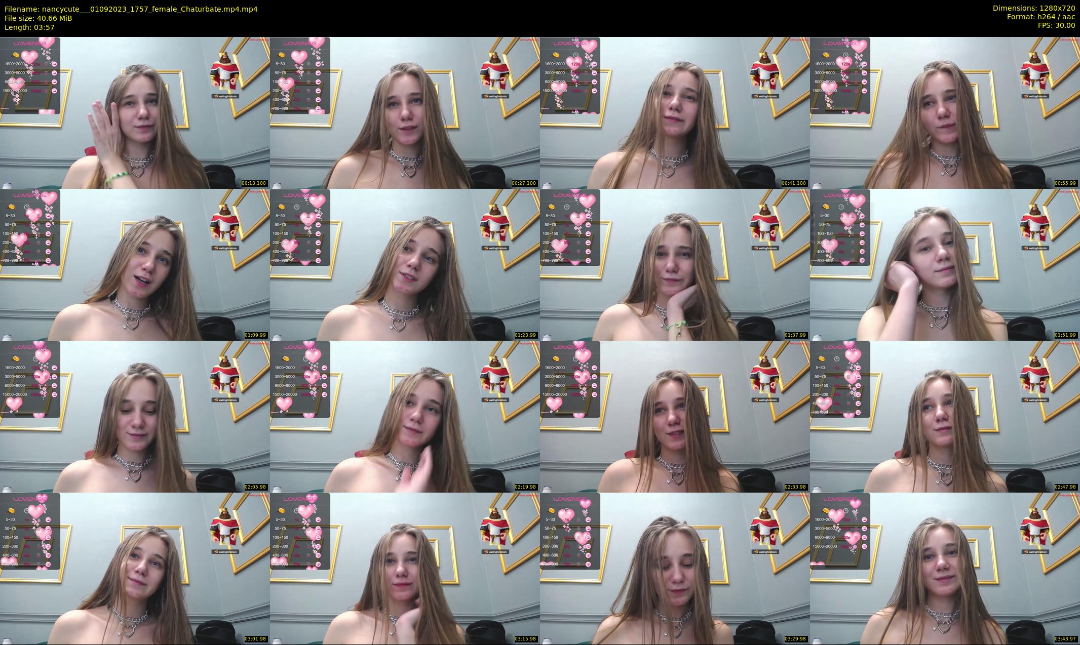 nancycute__ — 4 minute Chaturbate female cam show recording, 720p, Sep 1, 2023