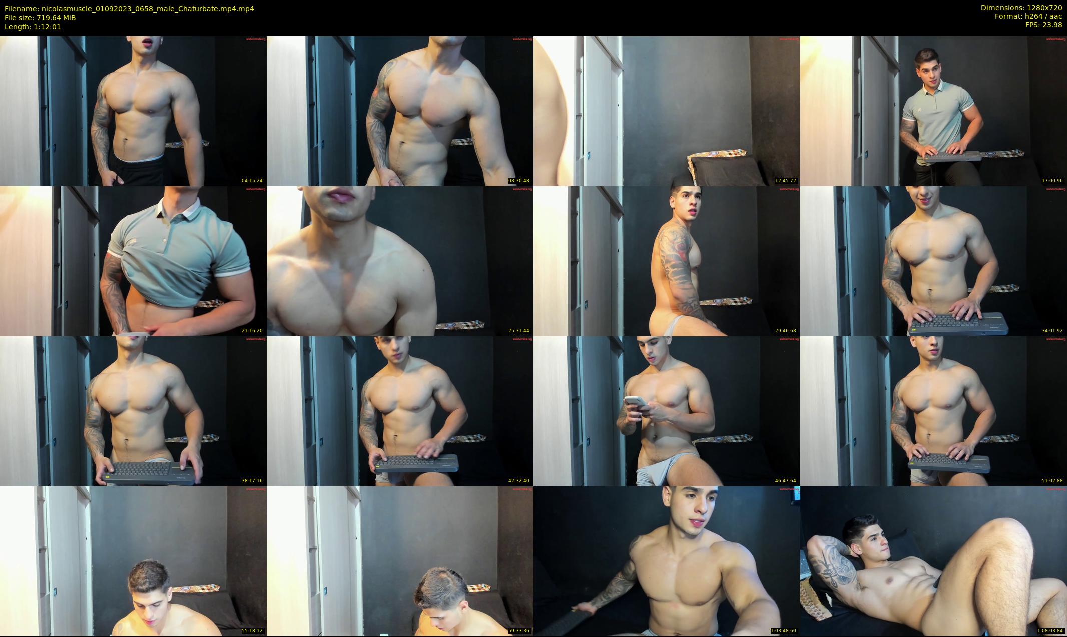 nicolasmuscle — 73 minute Chaturbate male cam show recording, 720p, Sep 1, 2023