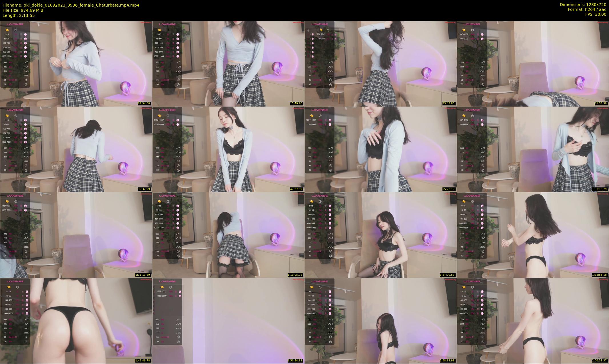oki_dokie — 134 minute Chaturbate female cam show recording, 720p, Sep 1, 2023