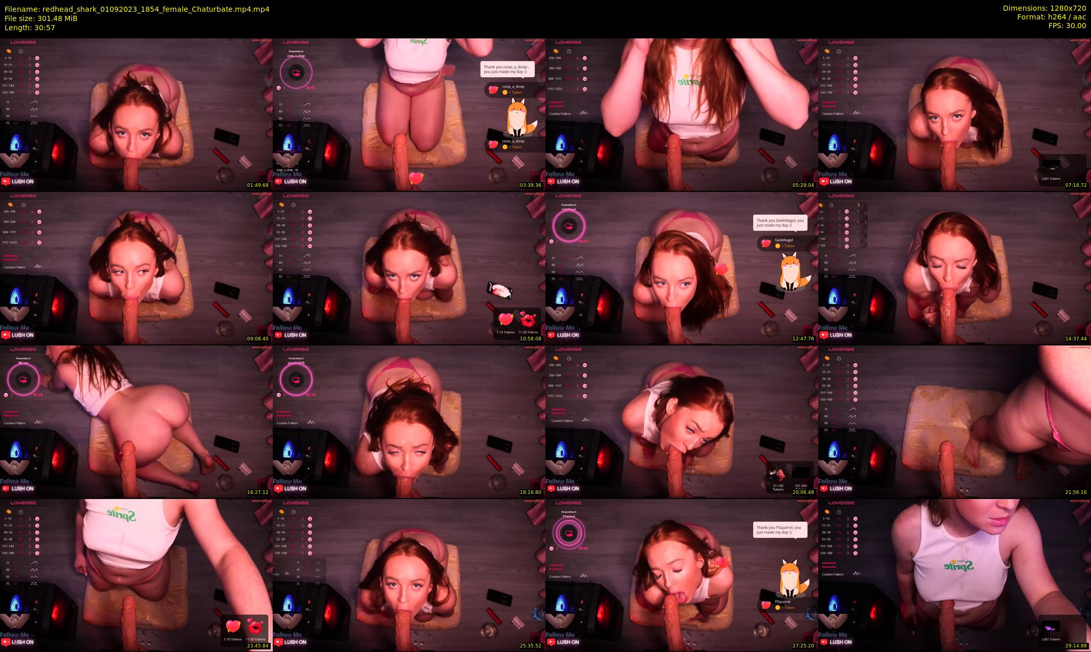 redhead_shark — 31 minute Chaturbate female cam show recording, 720p, Sep 1, 2023