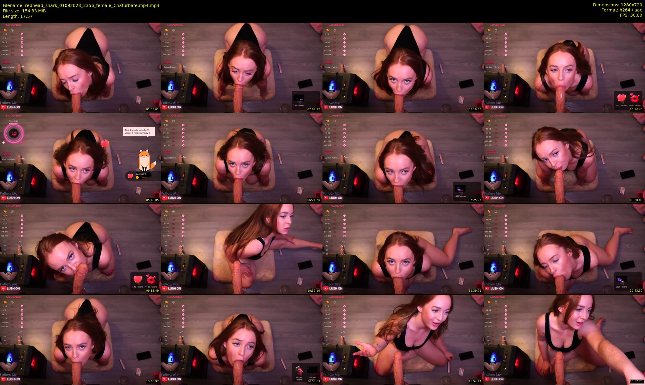 redhead_shark — 18 minute Chaturbate female cam show recording, 720p, Sep 1, 2023
