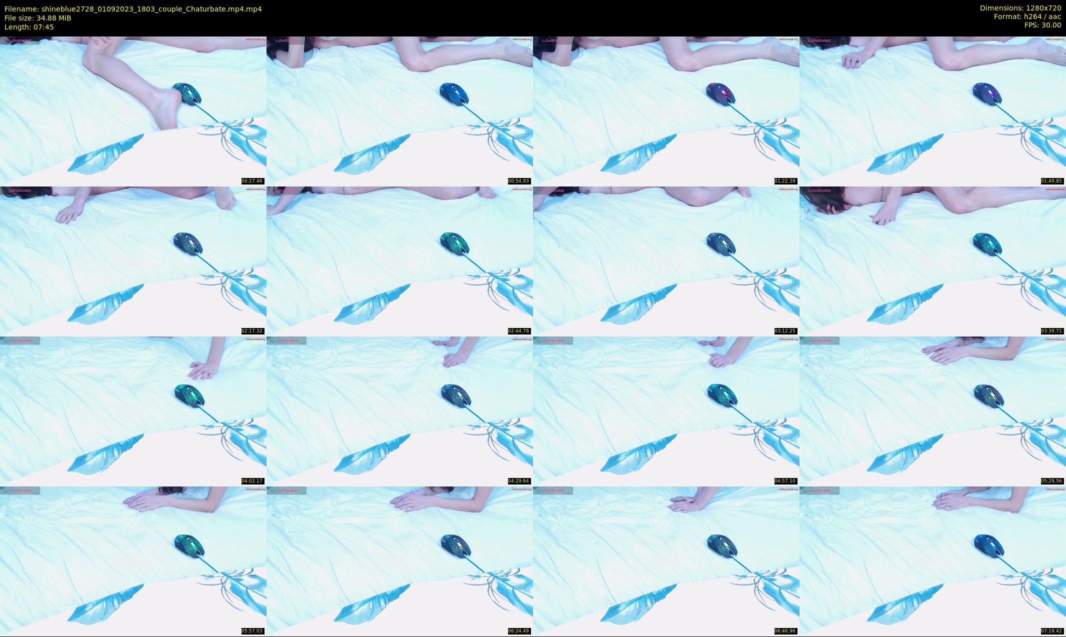shineblue2728 — 8 minute Chaturbate couple cam show recording, 720p, Sep 1, 2023