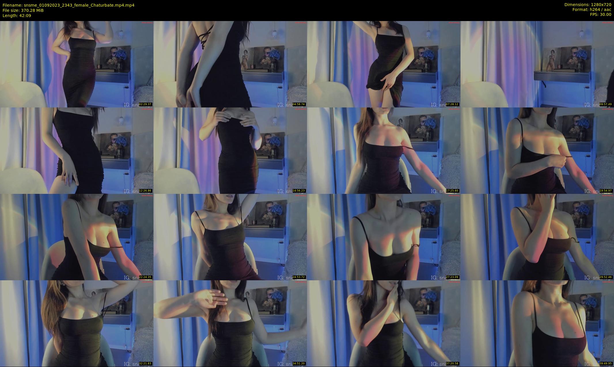 snsme — 43 minute Chaturbate female cam show recording, 720p, Sep 1, 2023