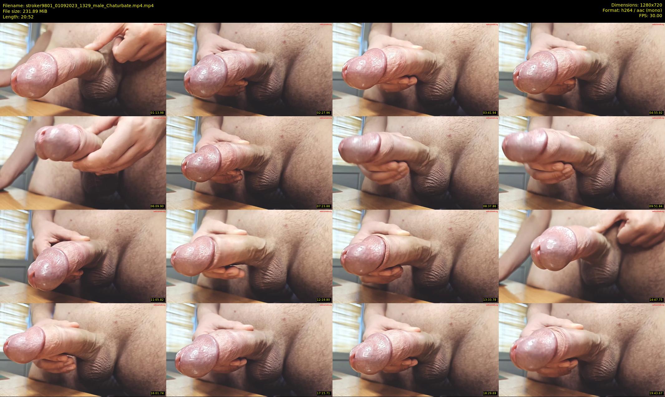 stroker9801 — 21 minute Chaturbate male cam show recording, 720p, Sep 1, 2023