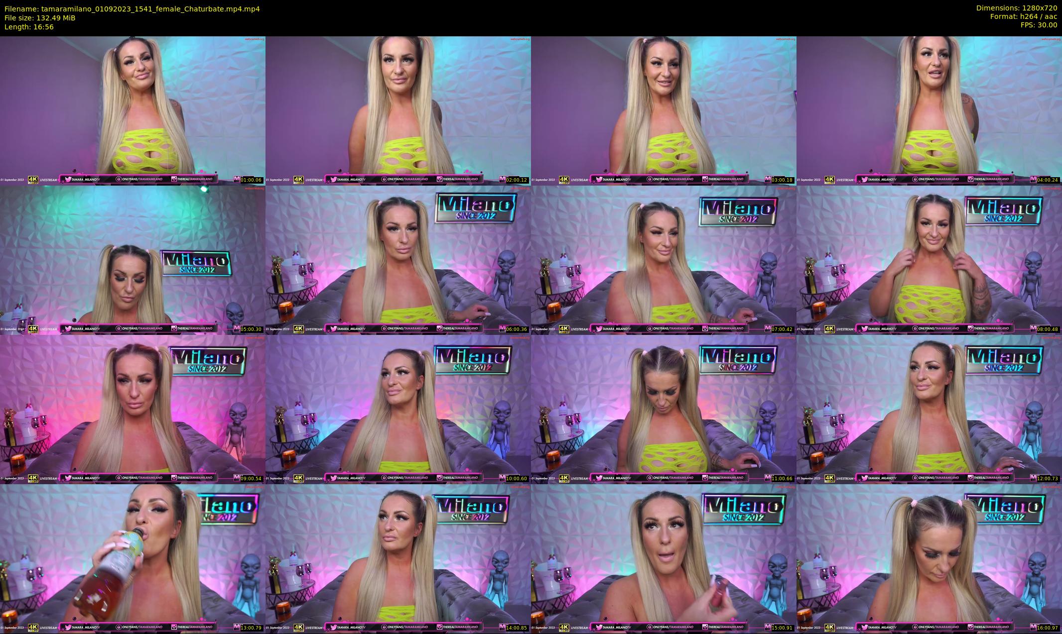 tamaramilano — 17 minute Chaturbate female cam show recording, 720p, Sep 1, 2023