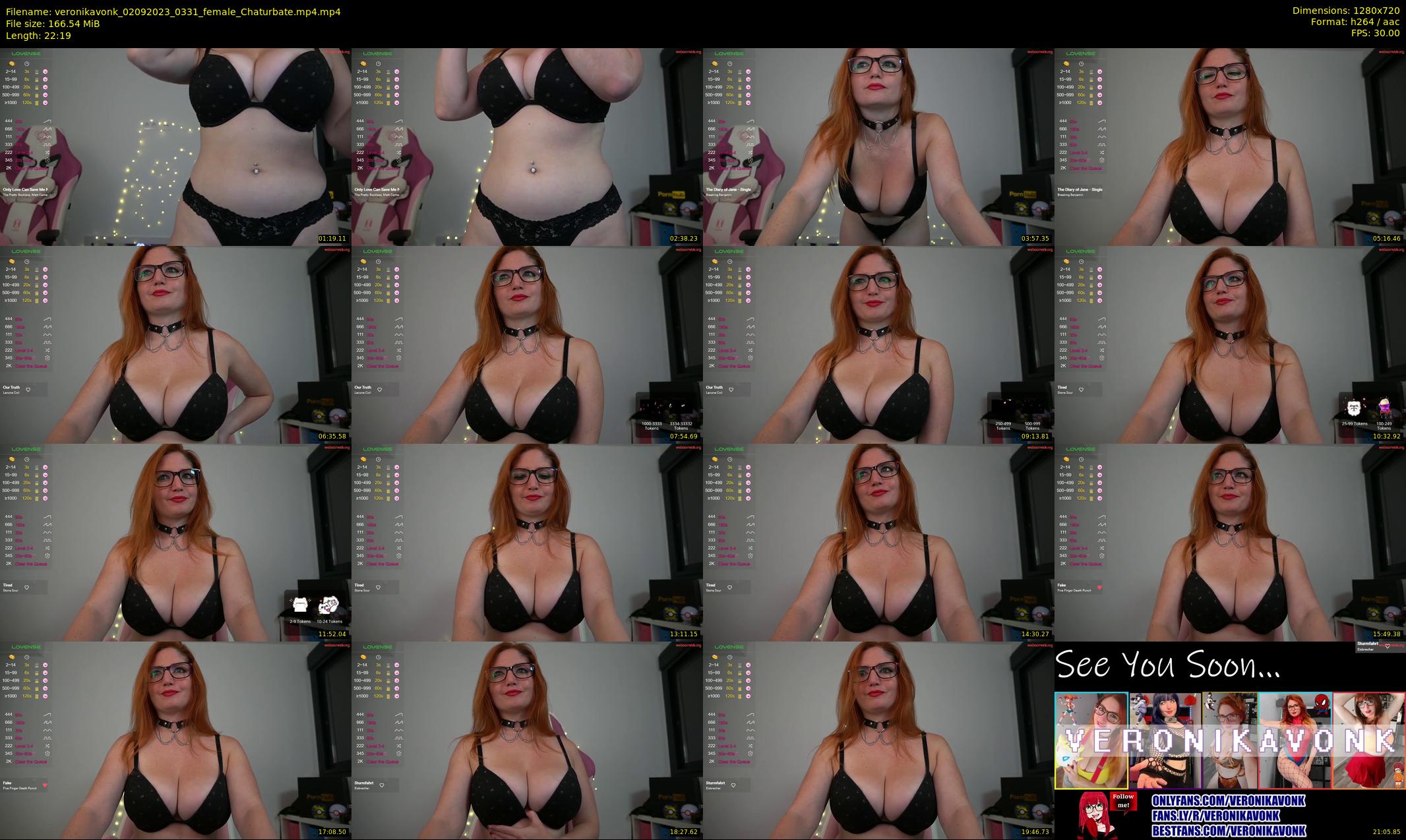veronikavonk — 23 minute Chaturbate female cam show recording, 720p, Sep 2, 2023