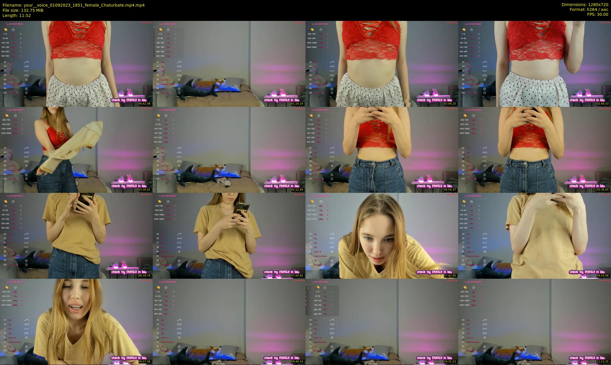 your__voice — 12 minute Chaturbate female cam show recording, 720p, Sep 1, 2023