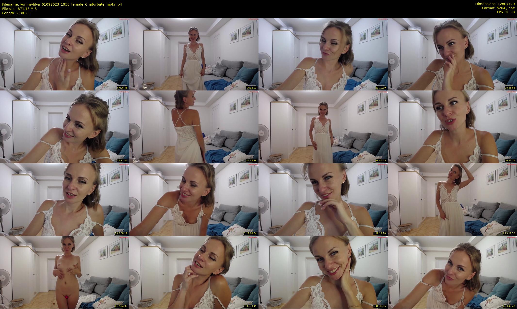 yummylilya — 121 minute Chaturbate female cam show recording, 720p, Sep 1, 2023