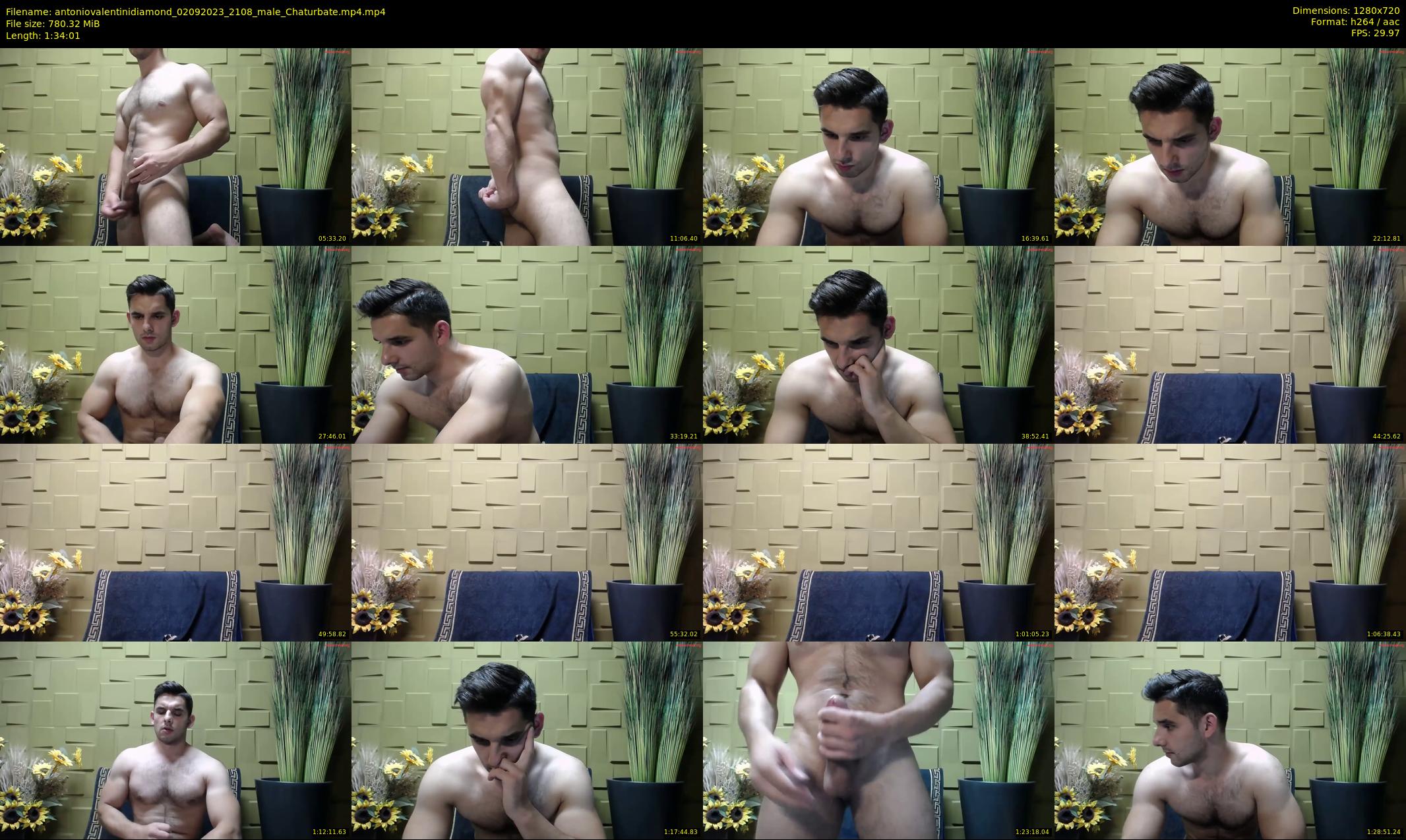 antoniovalentinidiamond — 95 minute Chaturbate male cam show recording, 720p, Sep 2, 2023