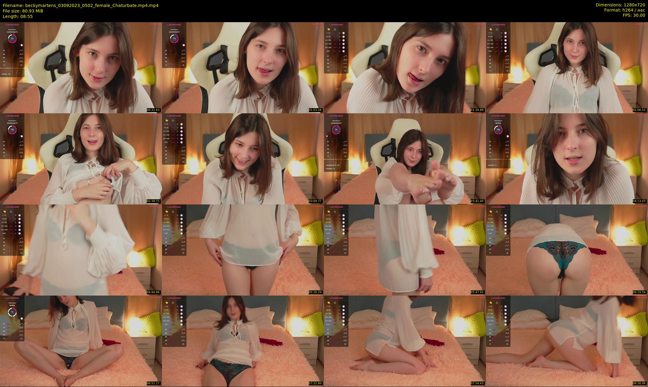beckymartens — 9 minute Chaturbate female cam show recording, 720p, Sep 3, 2023