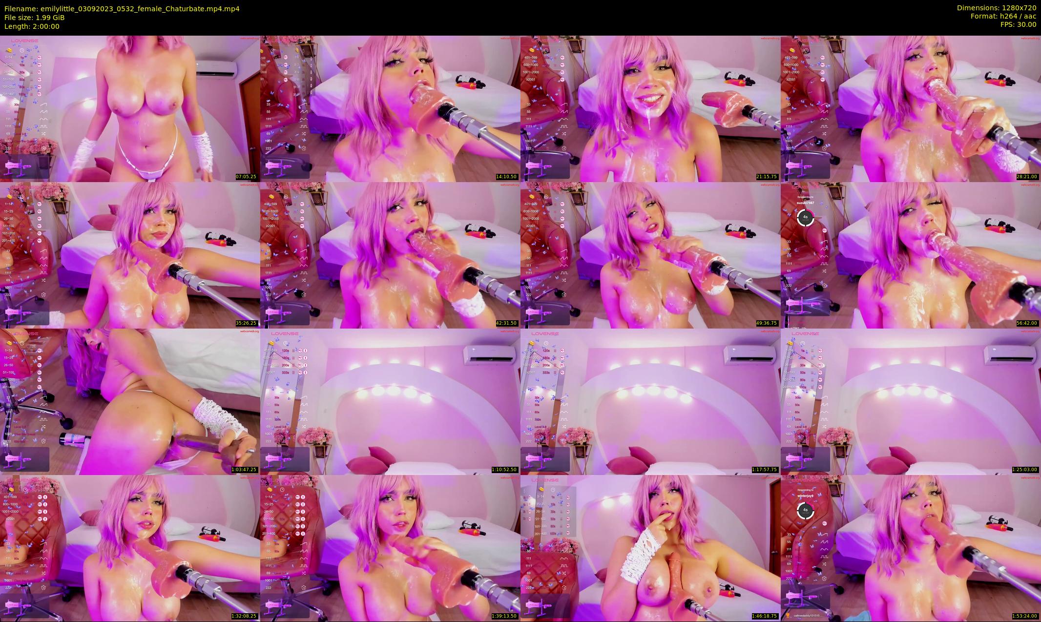 emilylittle — 120 minute Chaturbate female cam show recording, 720p, Sep 3, 2023
