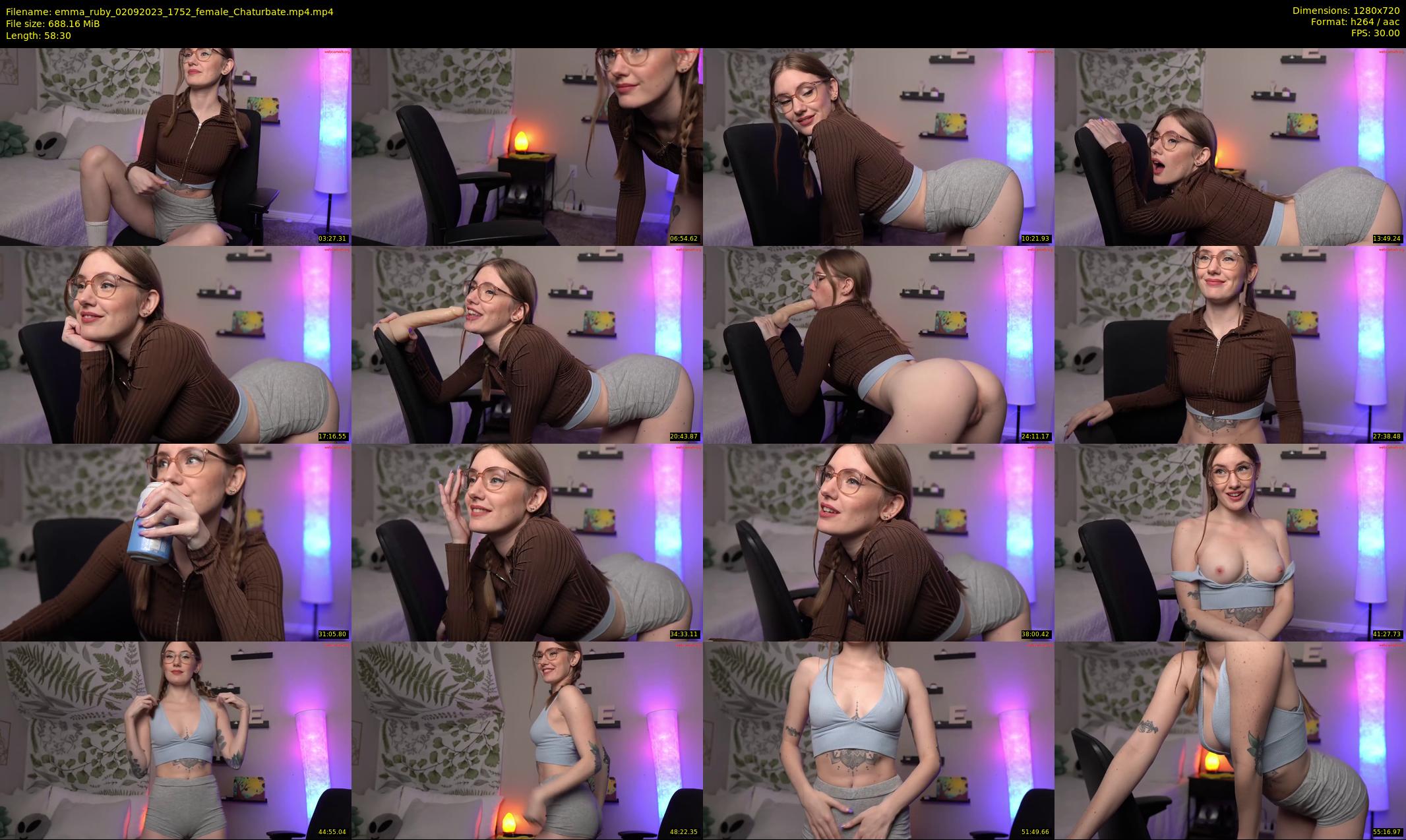 emma_ruby — 59 minute Chaturbate female cam show recording, 720p, Sep 2, 2023