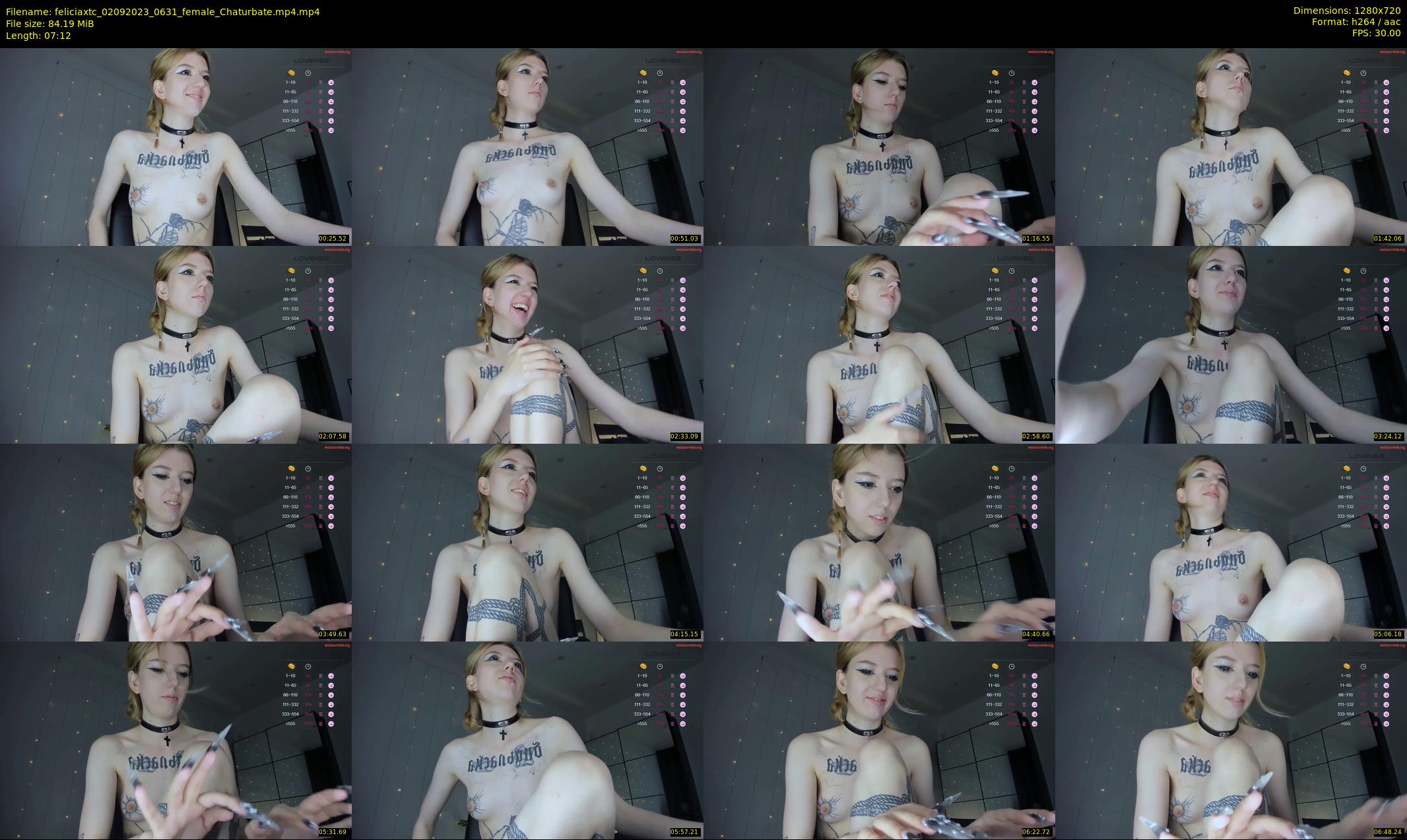 feliciaxtc — 8 minute Chaturbate female cam show recording, 720p, Sep 2, 2023