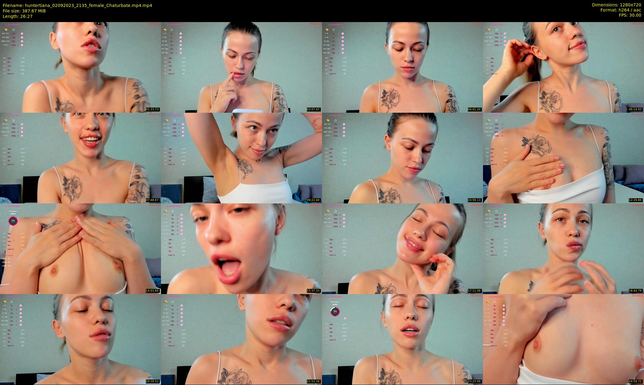 huntertiana — 27 minute Chaturbate female cam show recording, 720p, Sep 2, 2023