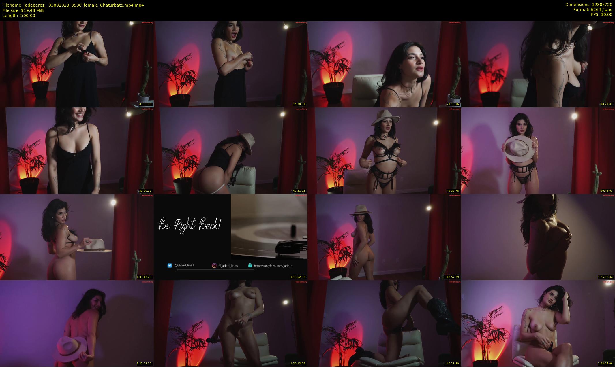 jadeperez_ — 120 minute Chaturbate female cam show recording, 720p, Sep 3, 2023