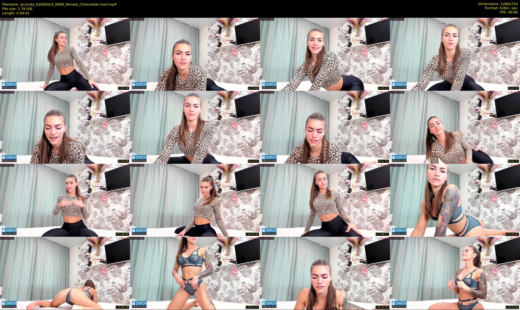 joconda — 121 minute Chaturbate female cam show recording, 720p, Sep 2, 2023