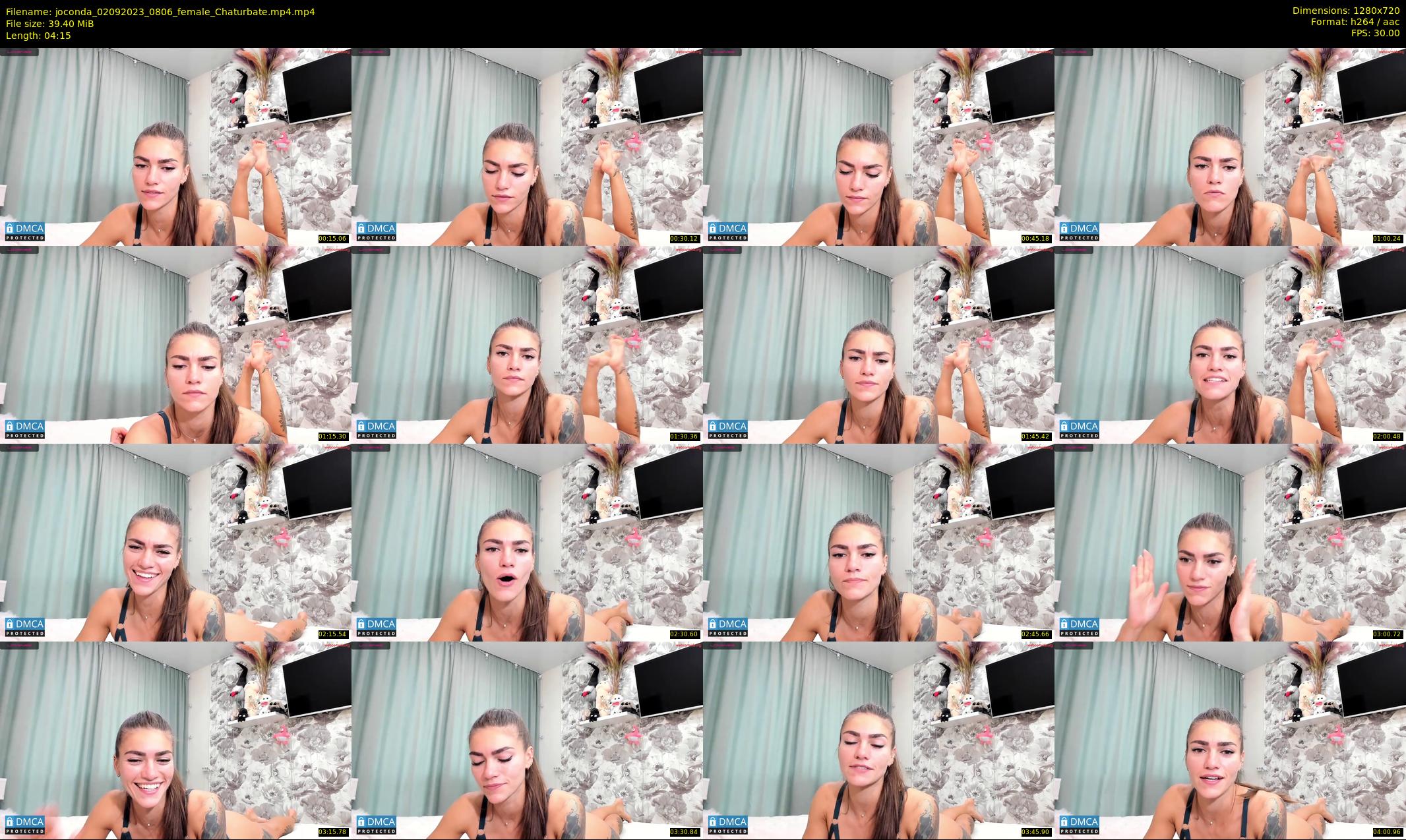 joconda — 5 minute Chaturbate female cam show recording, 720p, Sep 2, 2023