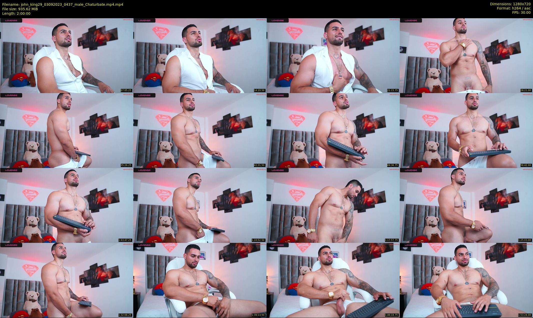 john_king29 — 120 minute Chaturbate male cam show recording, 720p, Sep 3, 2023