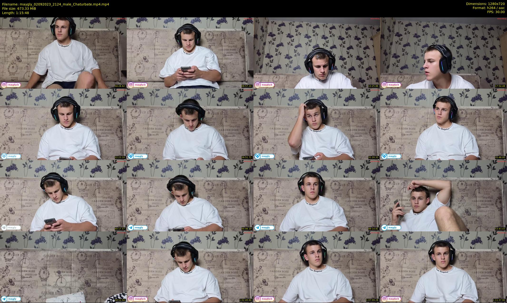 maygly — 76 minute Chaturbate male cam show recording, 720p, Sep 2, 2023