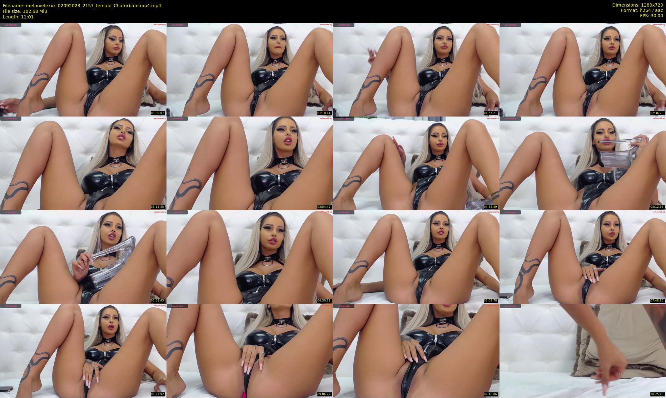 melanielexxx — 12 minute Chaturbate female cam show recording, 720p, Sep 2, 2023